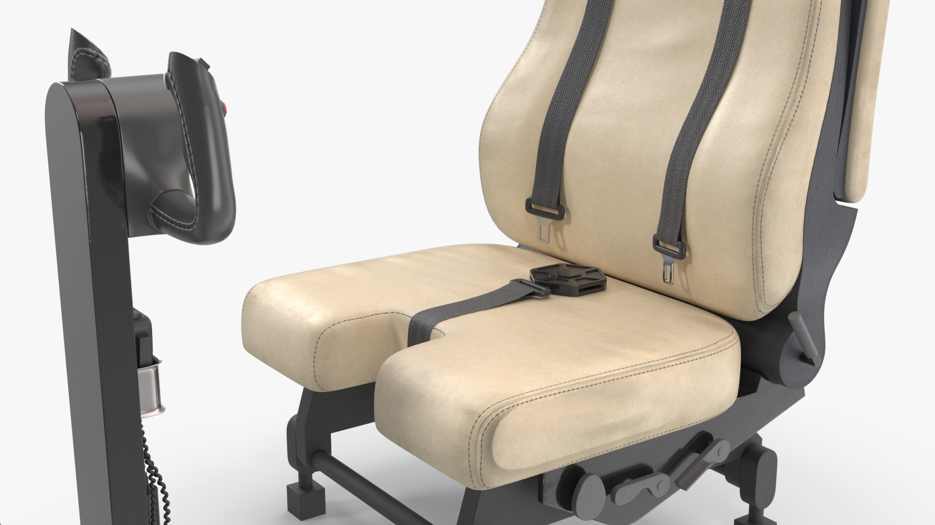 Cockpit Pilot Seat with Control Yoke, view 8