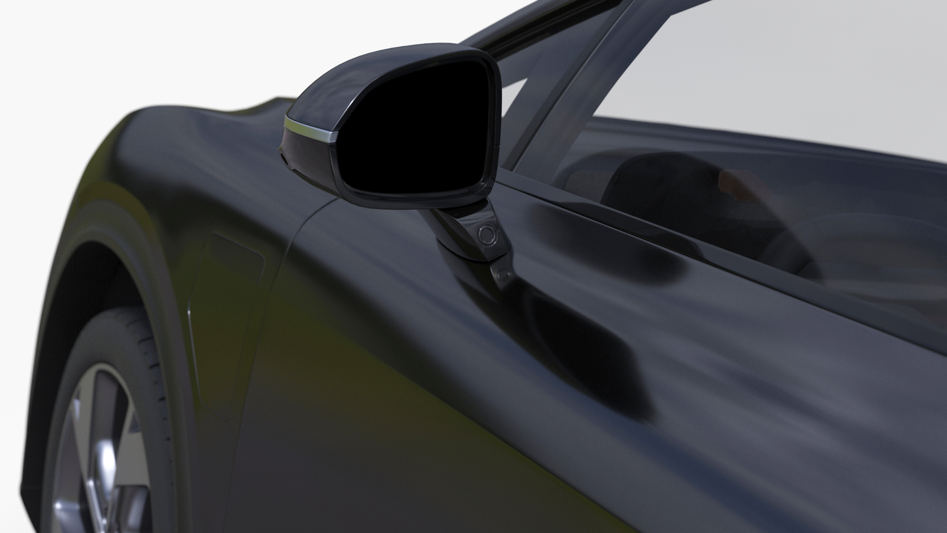 3D Modern Electric SUV Generic Black model
