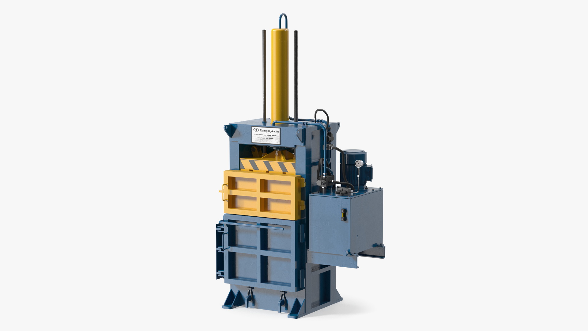 3D model Bailing Machine Blue