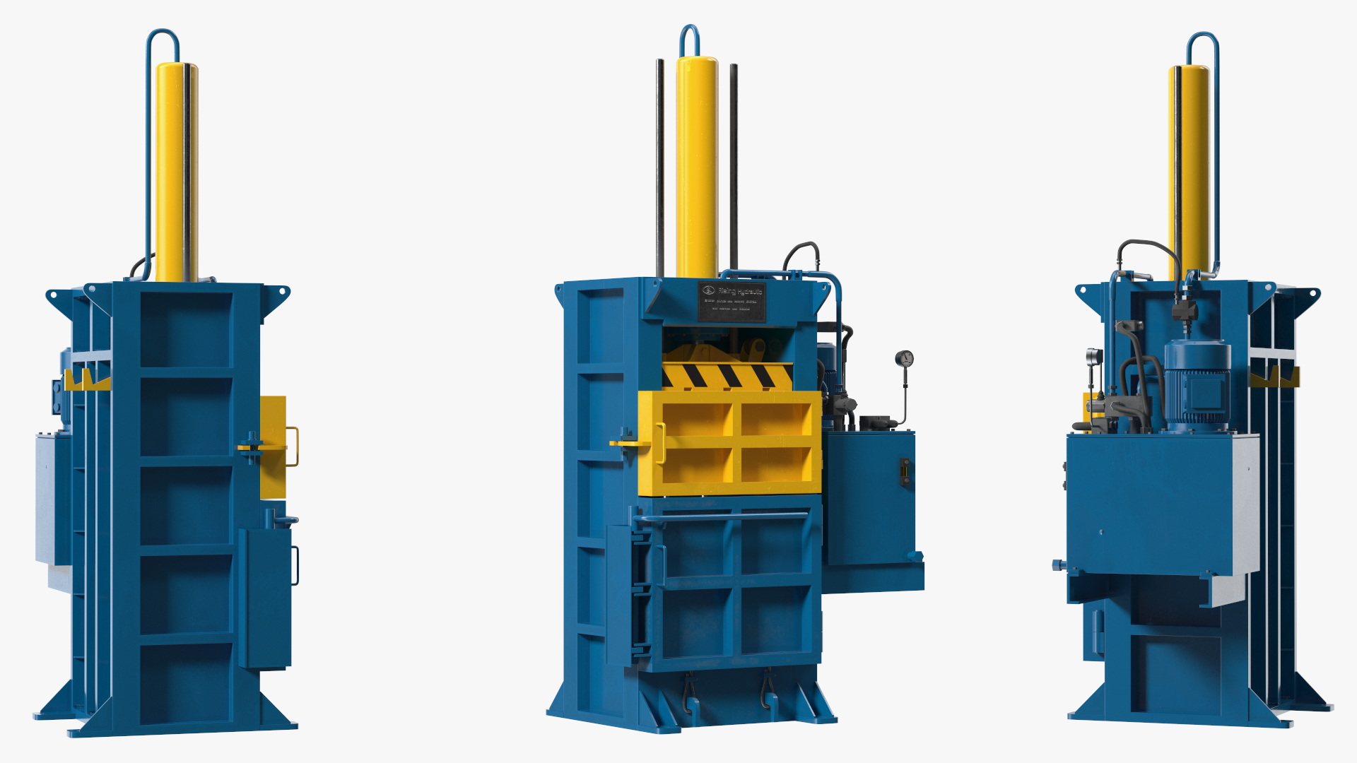 3D model Bailing Machine Blue