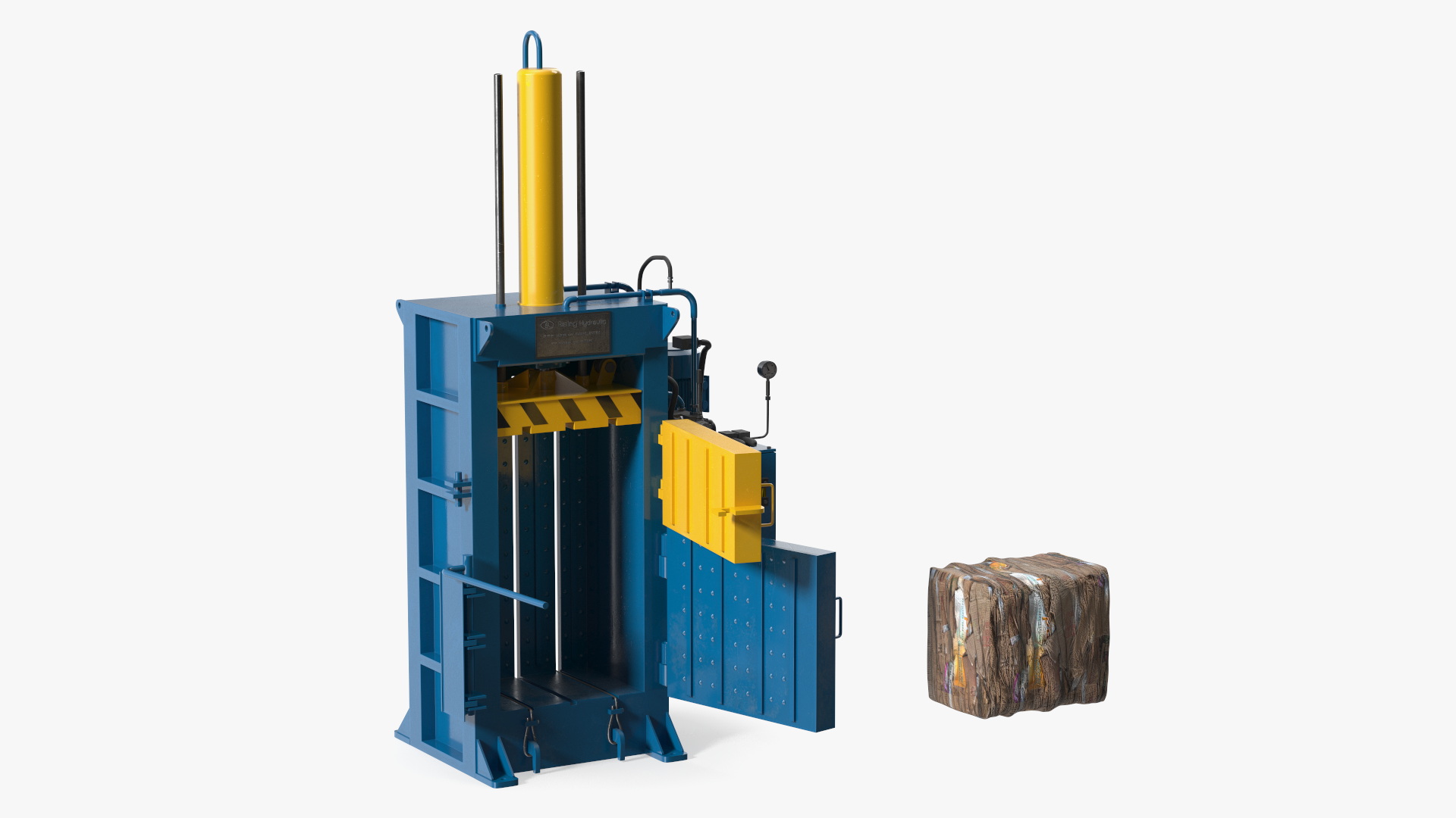 3D model Bailing Machine Blue
