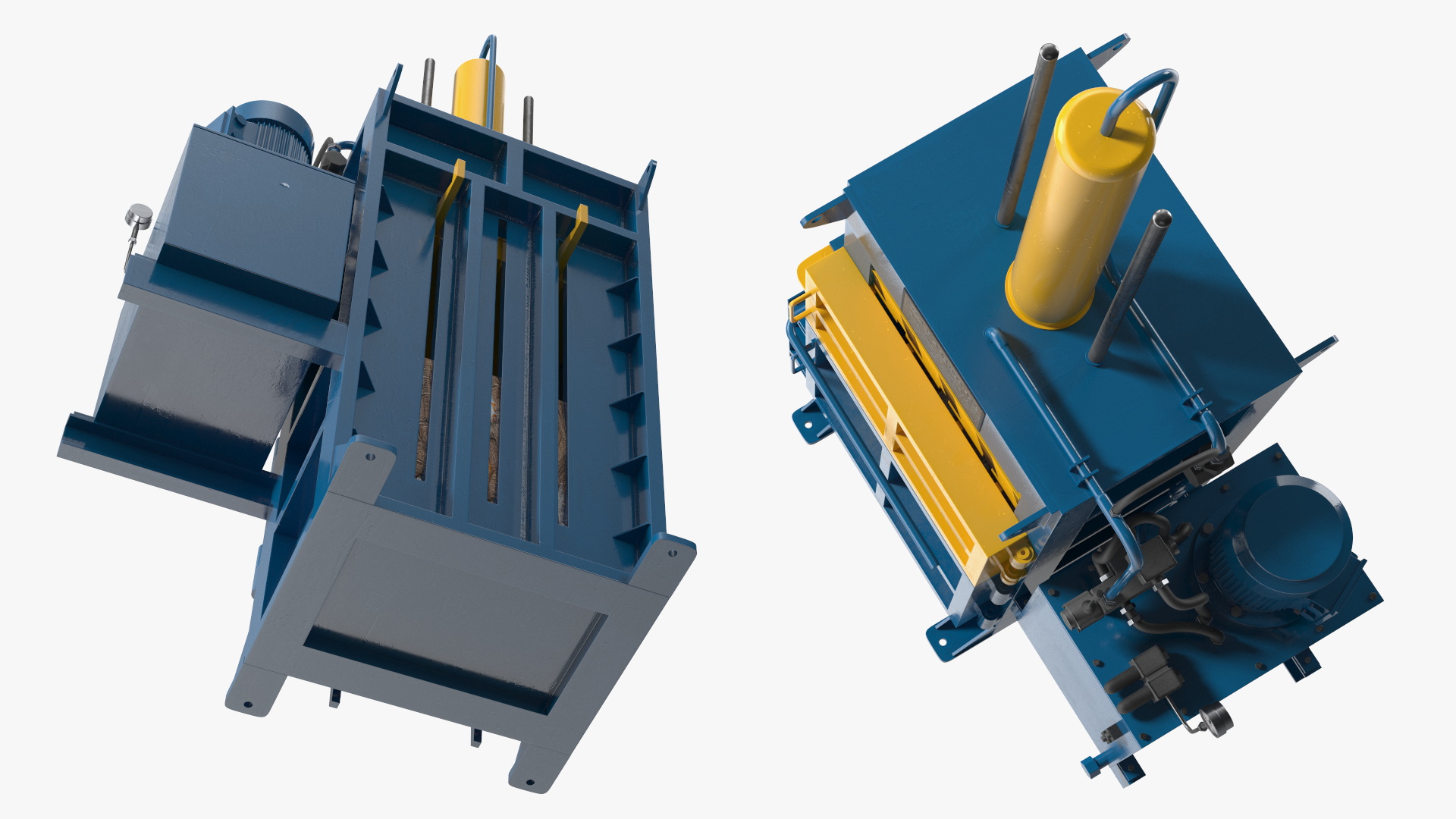 3D model Bailing Machine Blue