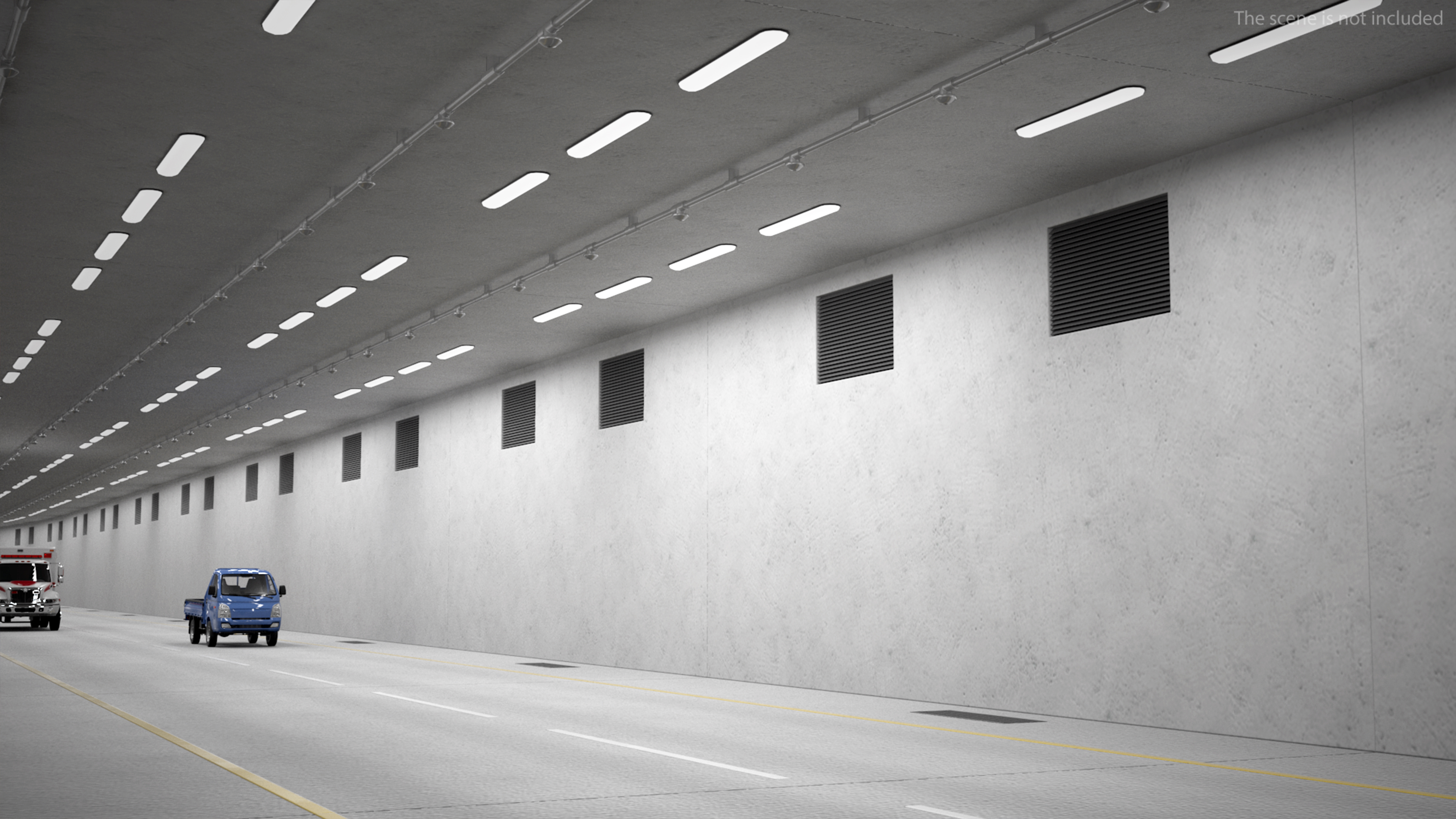 3D model Two Level Tunnel Cross Section