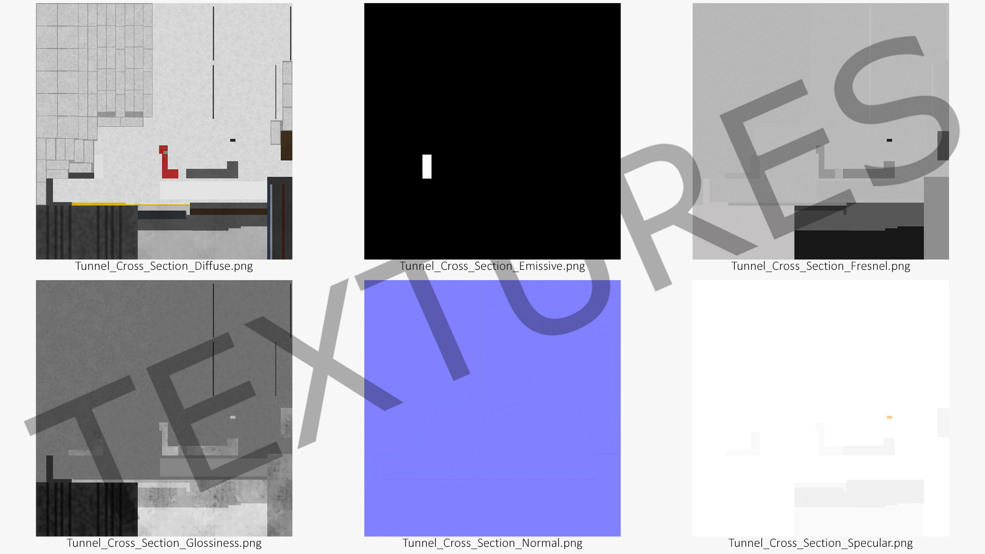 3D model Two Level Tunnel Cross Section