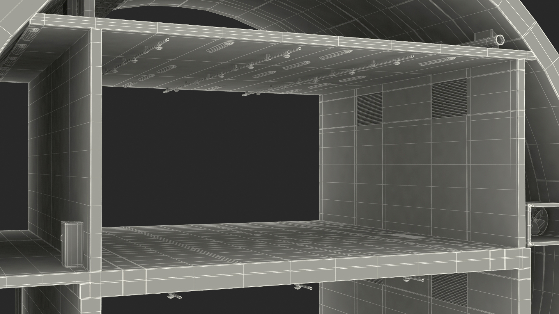 3D model Two Level Tunnel Cross Section
