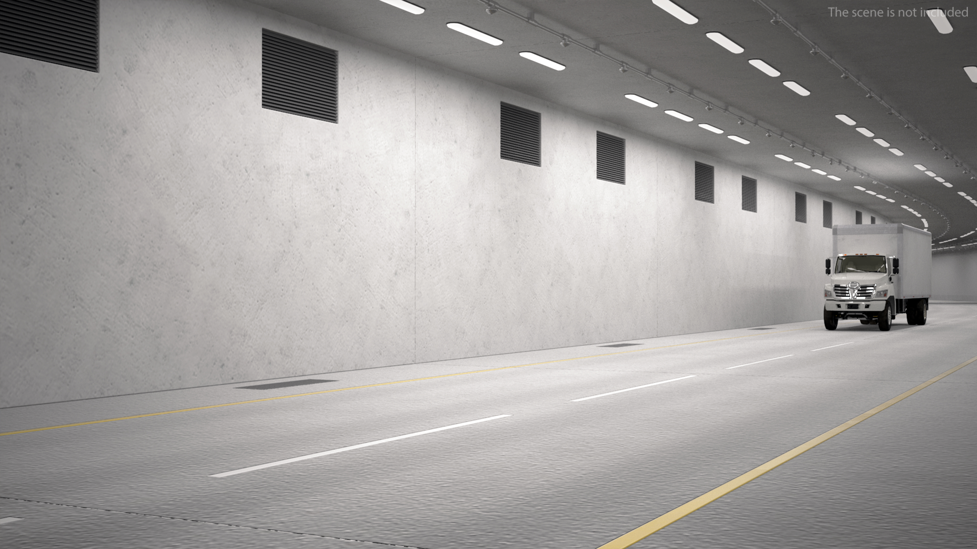 3D model Two Level Tunnel Cross Section