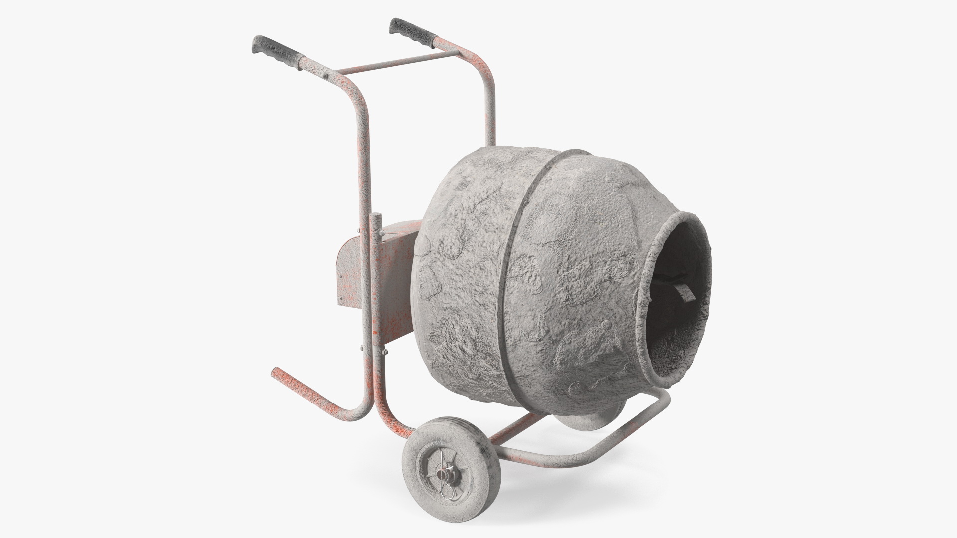 Portable Concrete Mixer Dirty 3D model