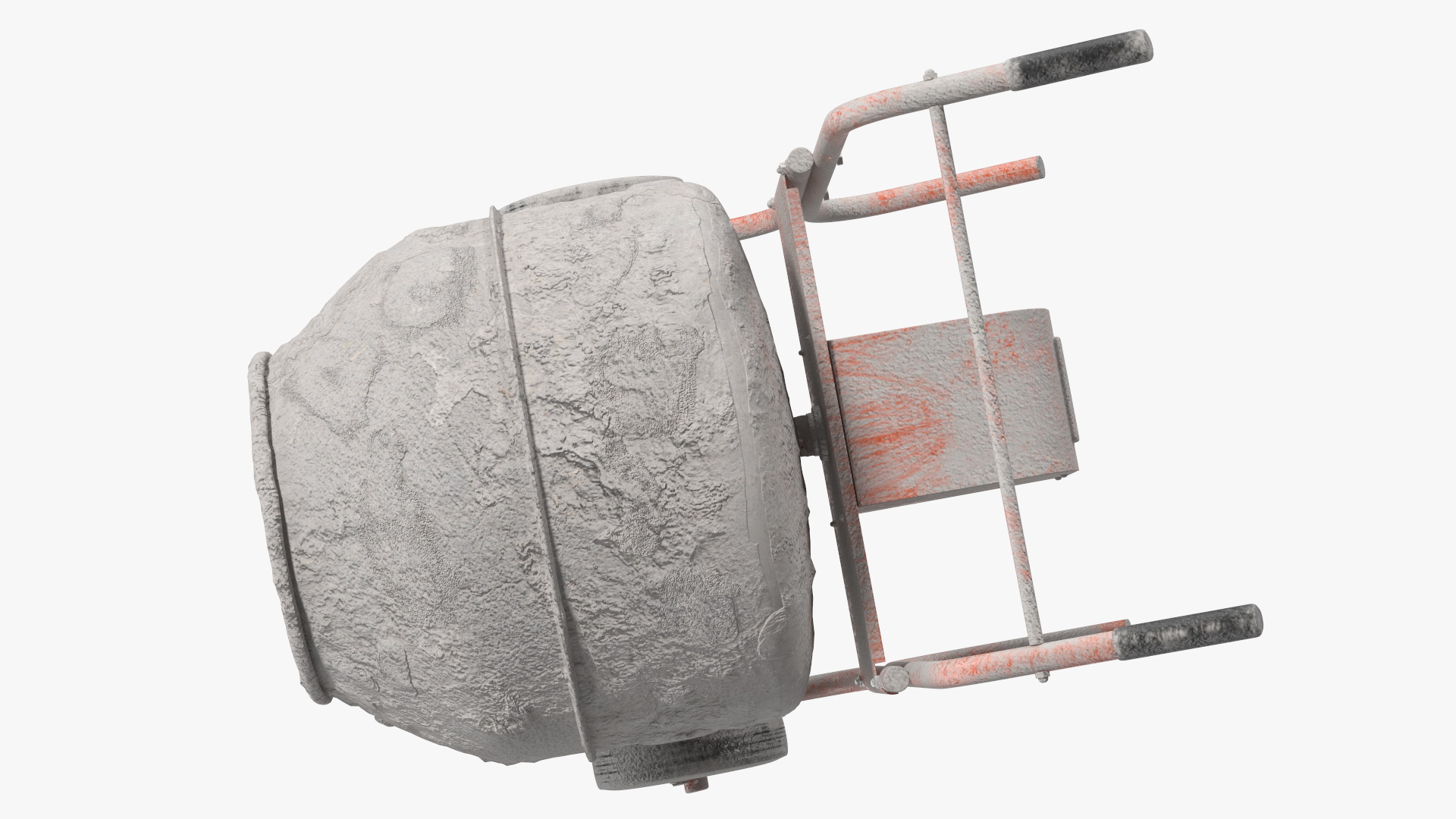Portable Concrete Mixer Dirty 3D model