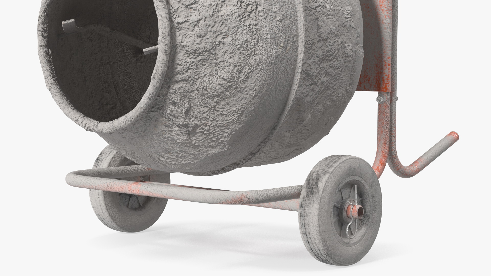 Portable Concrete Mixer Dirty 3D model