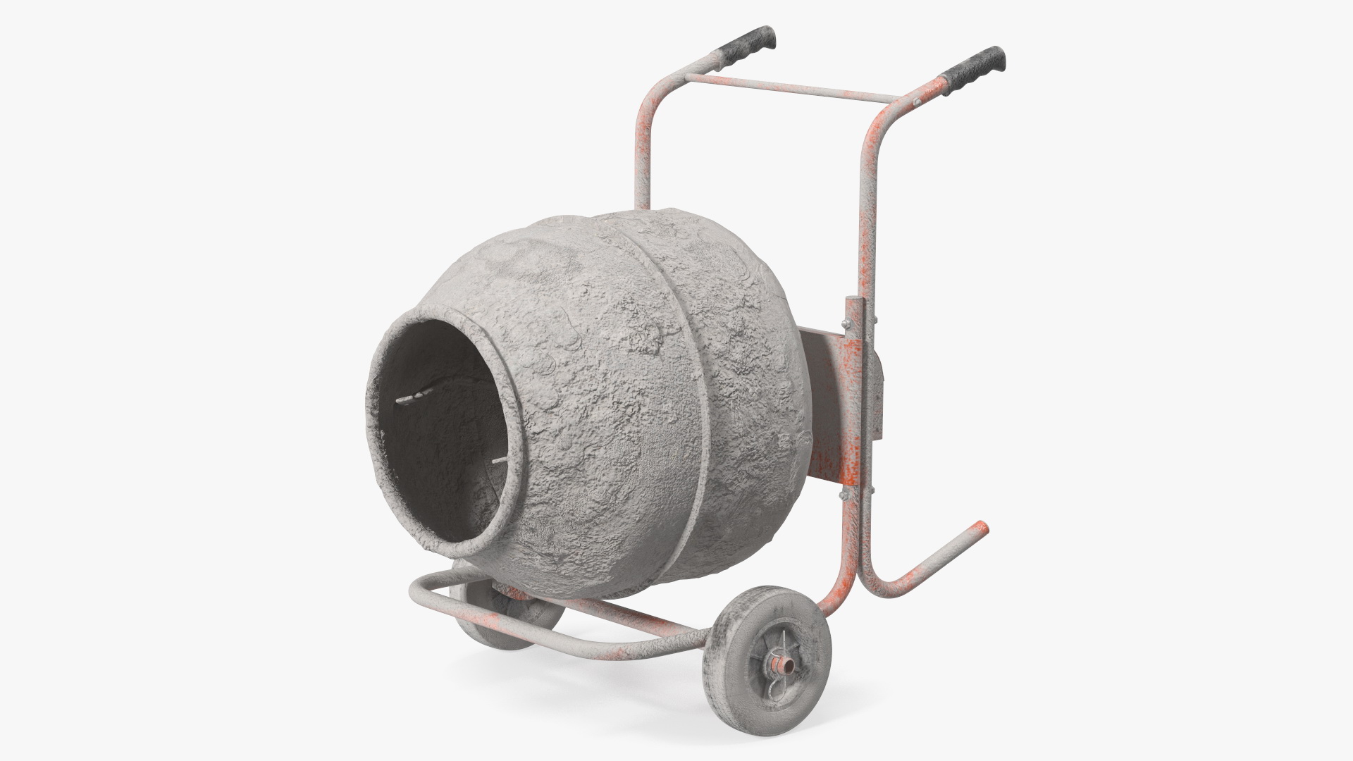 Portable Concrete Mixer Dirty 3D model