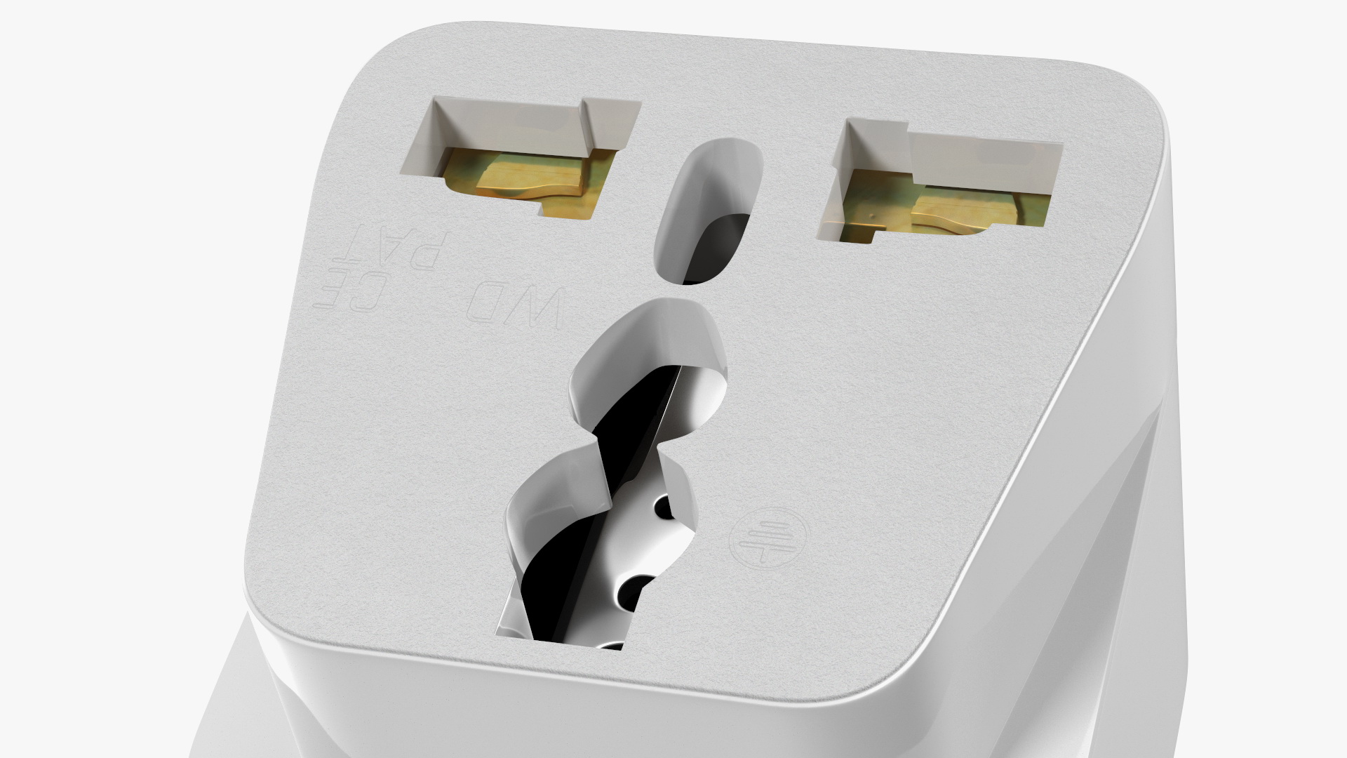3D Electrical Plug Type I Adapter White