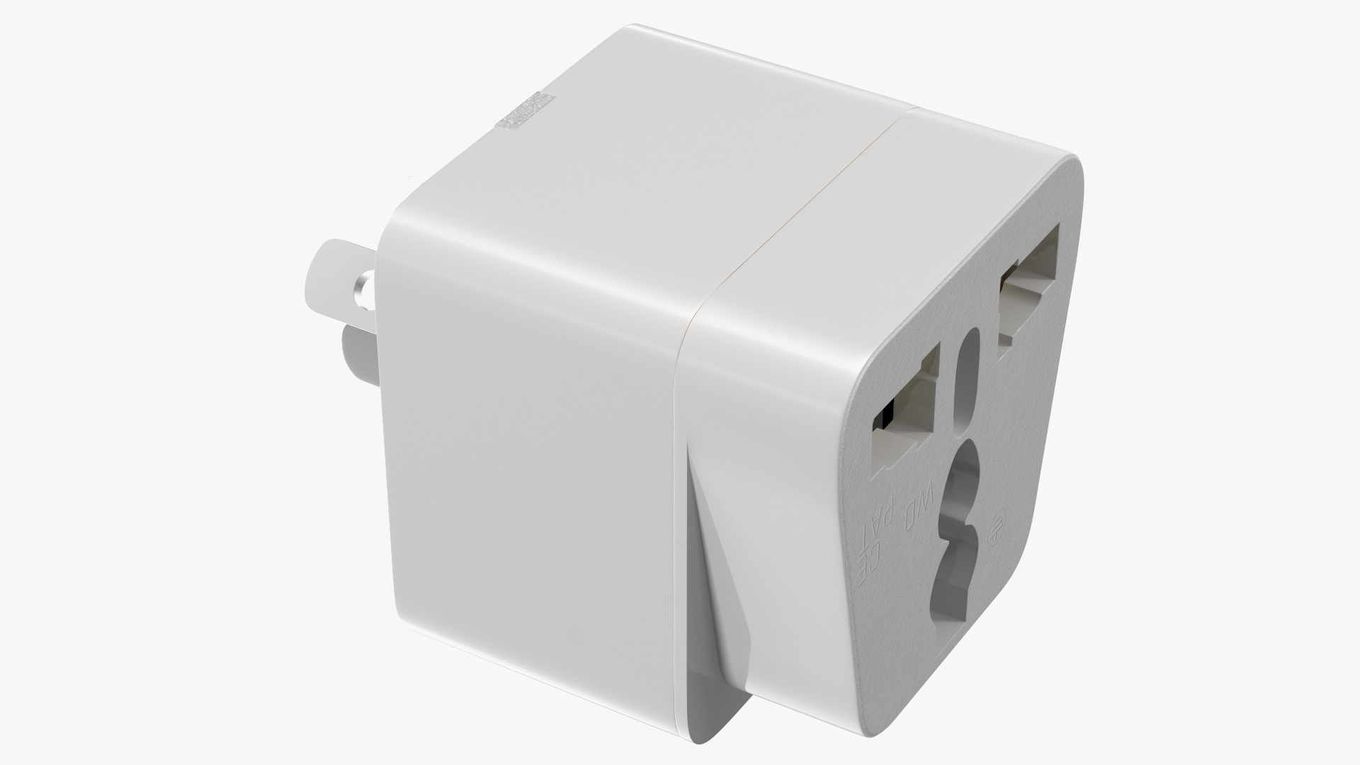 3D Electrical Plug Type I Adapter White