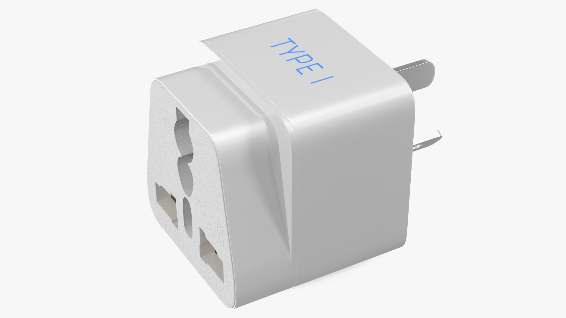 3D Electrical Plug Type I Adapter White