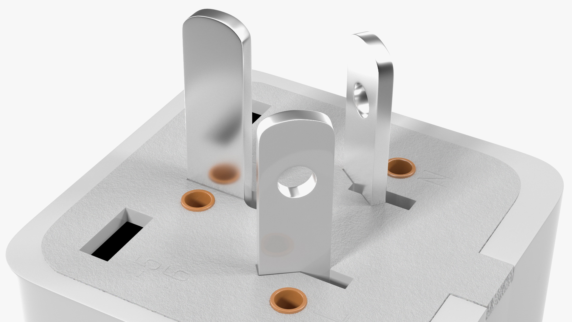 3D Electrical Plug Type I Adapter White