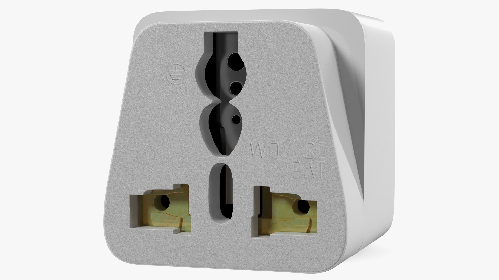 3D Electrical Plug Type I Adapter White