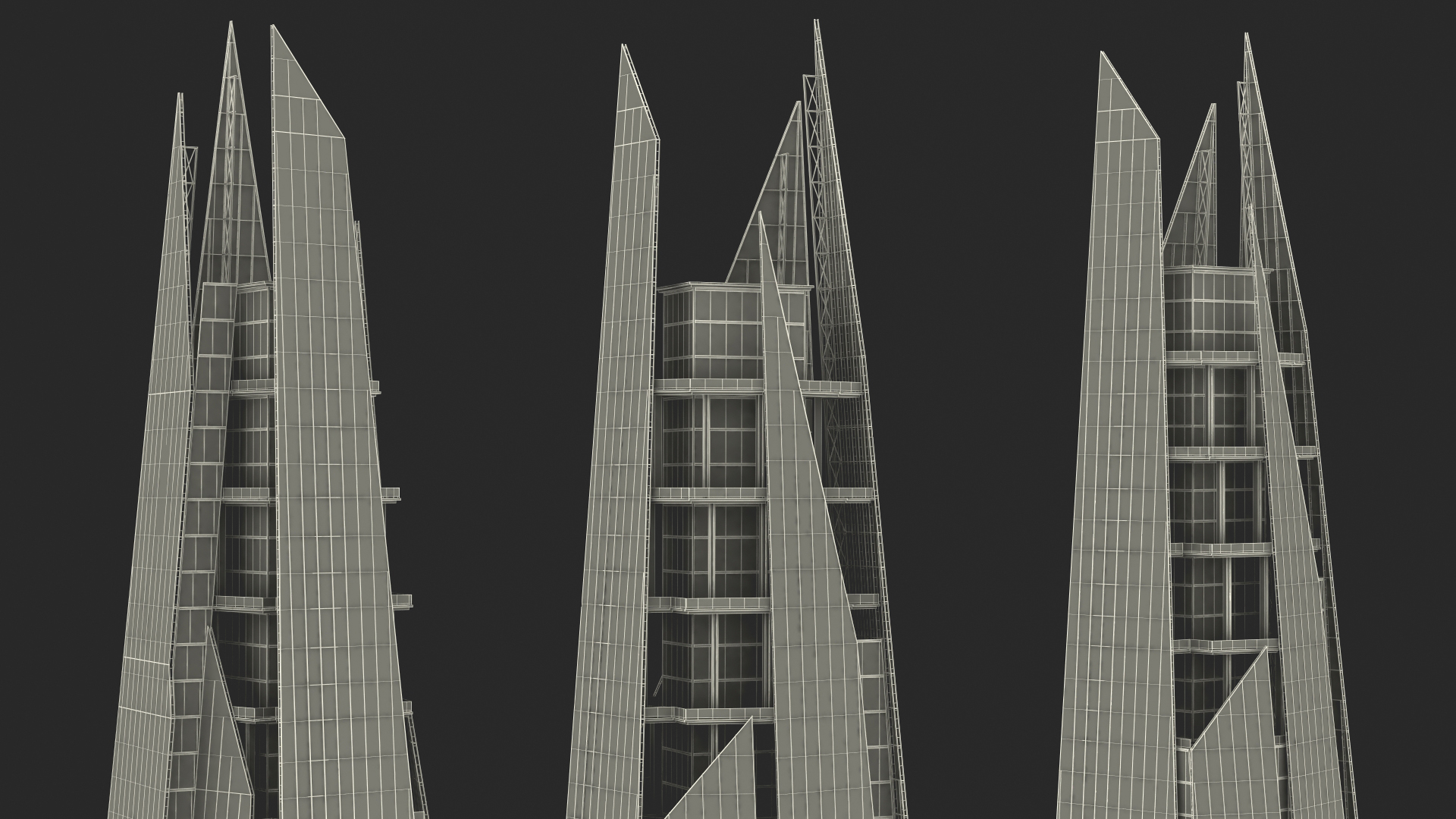 3D model The Shard Skyscraper