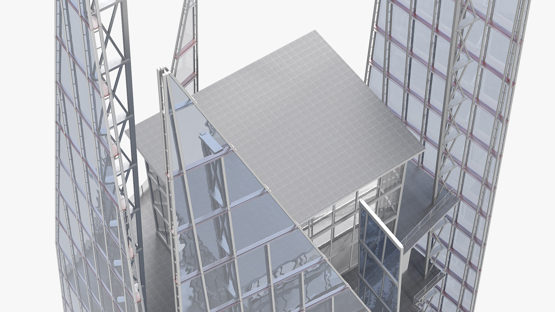 3D model The Shard Skyscraper