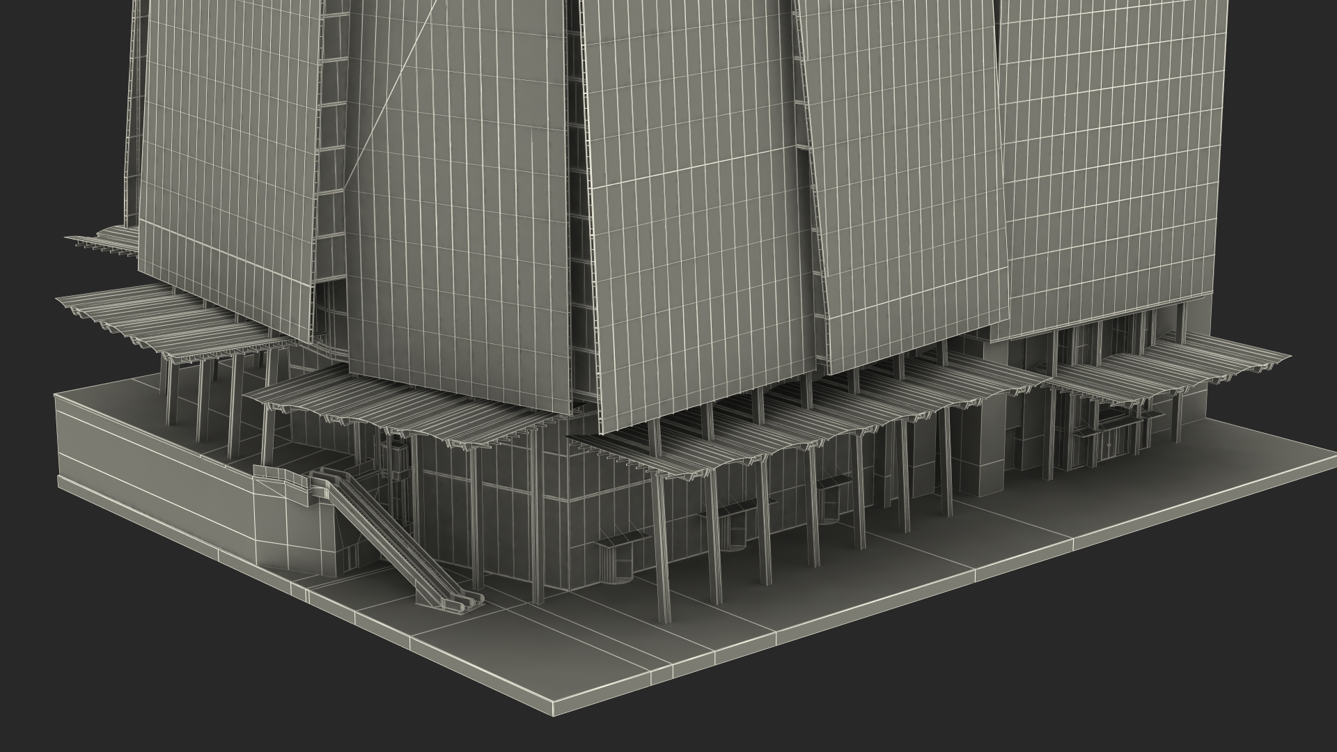 3D model The Shard Skyscraper