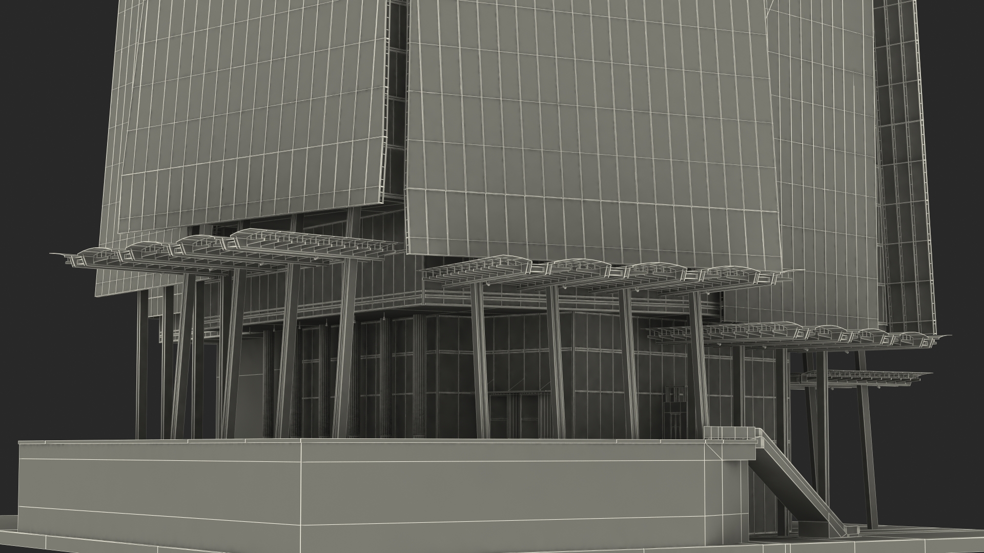 3D model The Shard Skyscraper