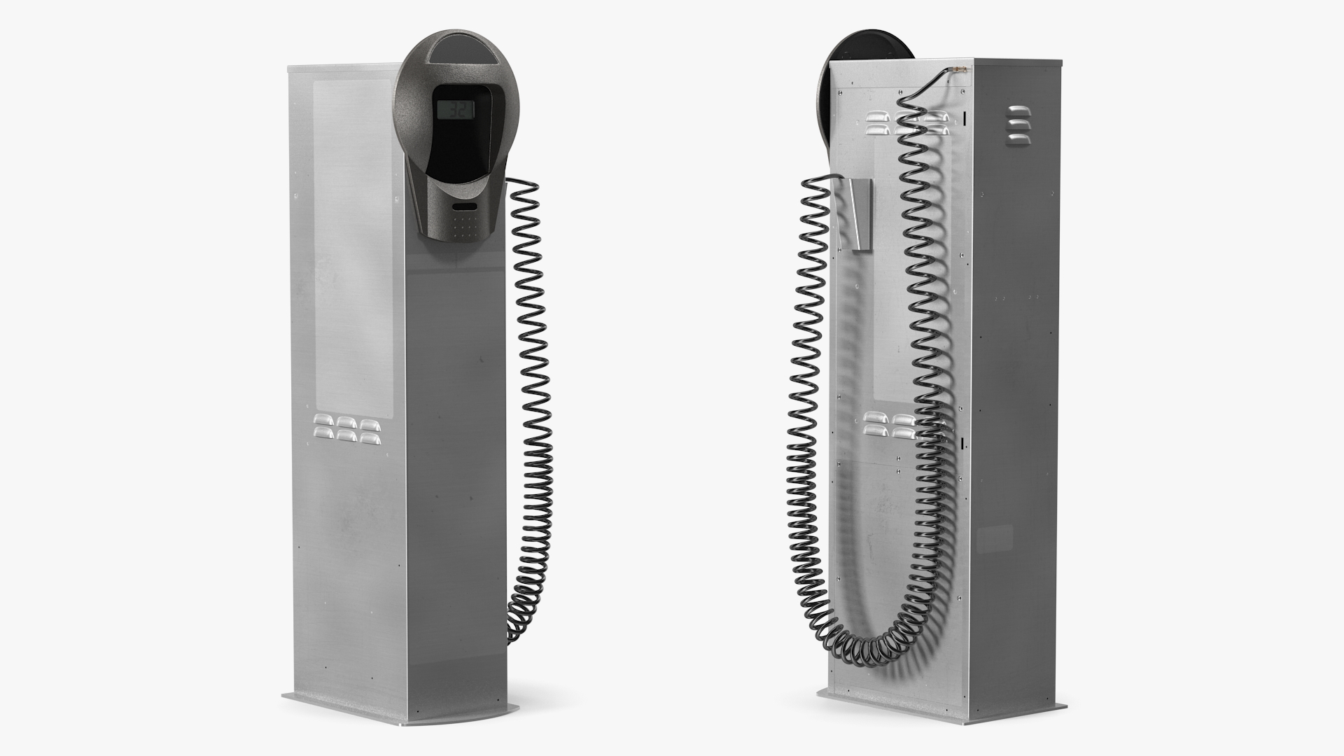 Self Service Tire Air Station 3D model