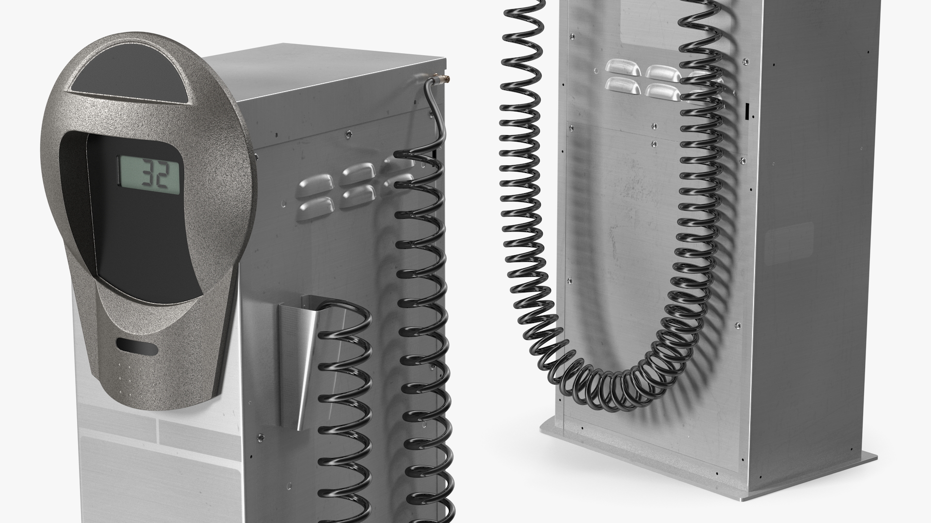 Self Service Tire Air Station 3D model