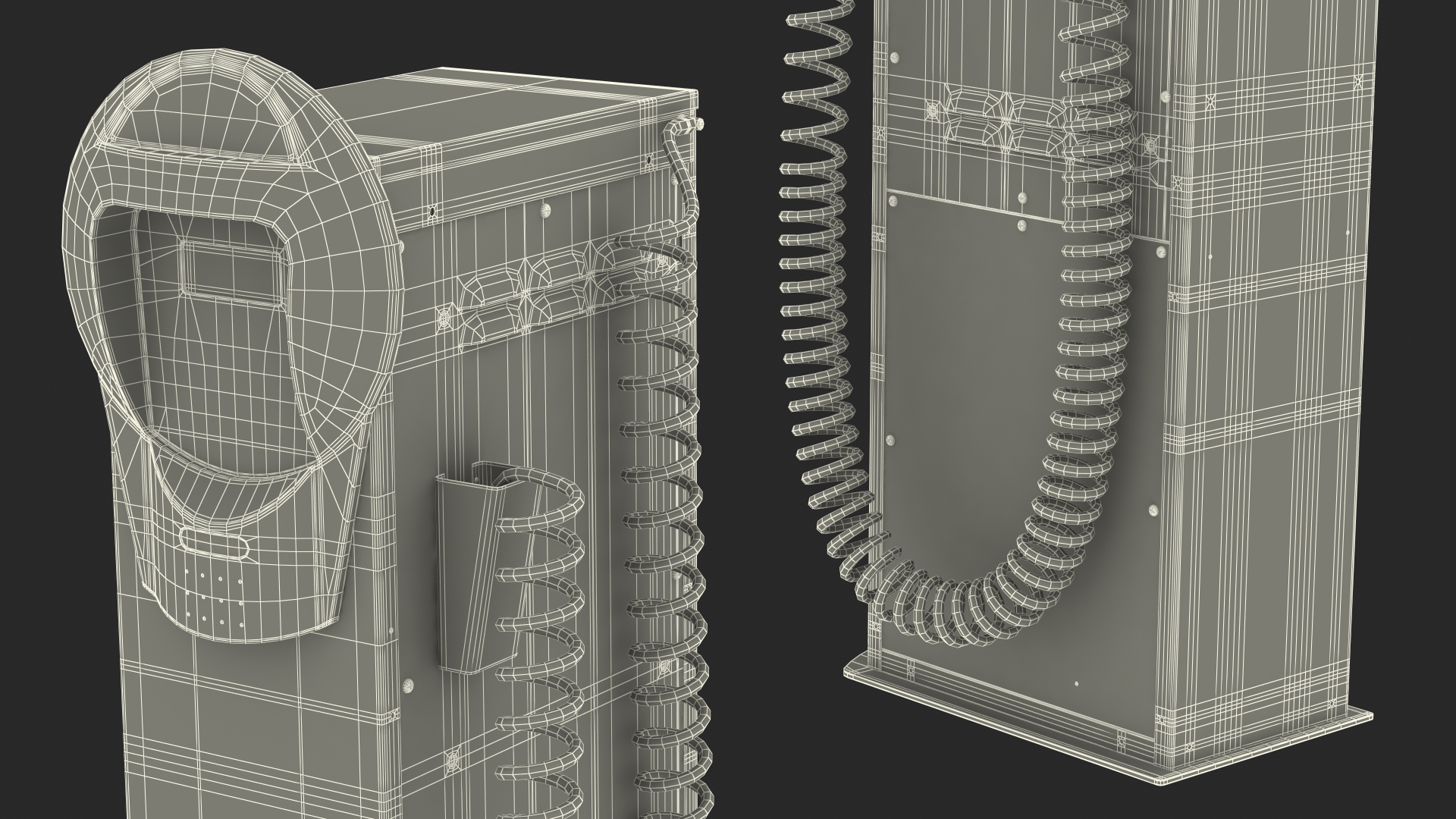 Self Service Tire Air Station 3D model
