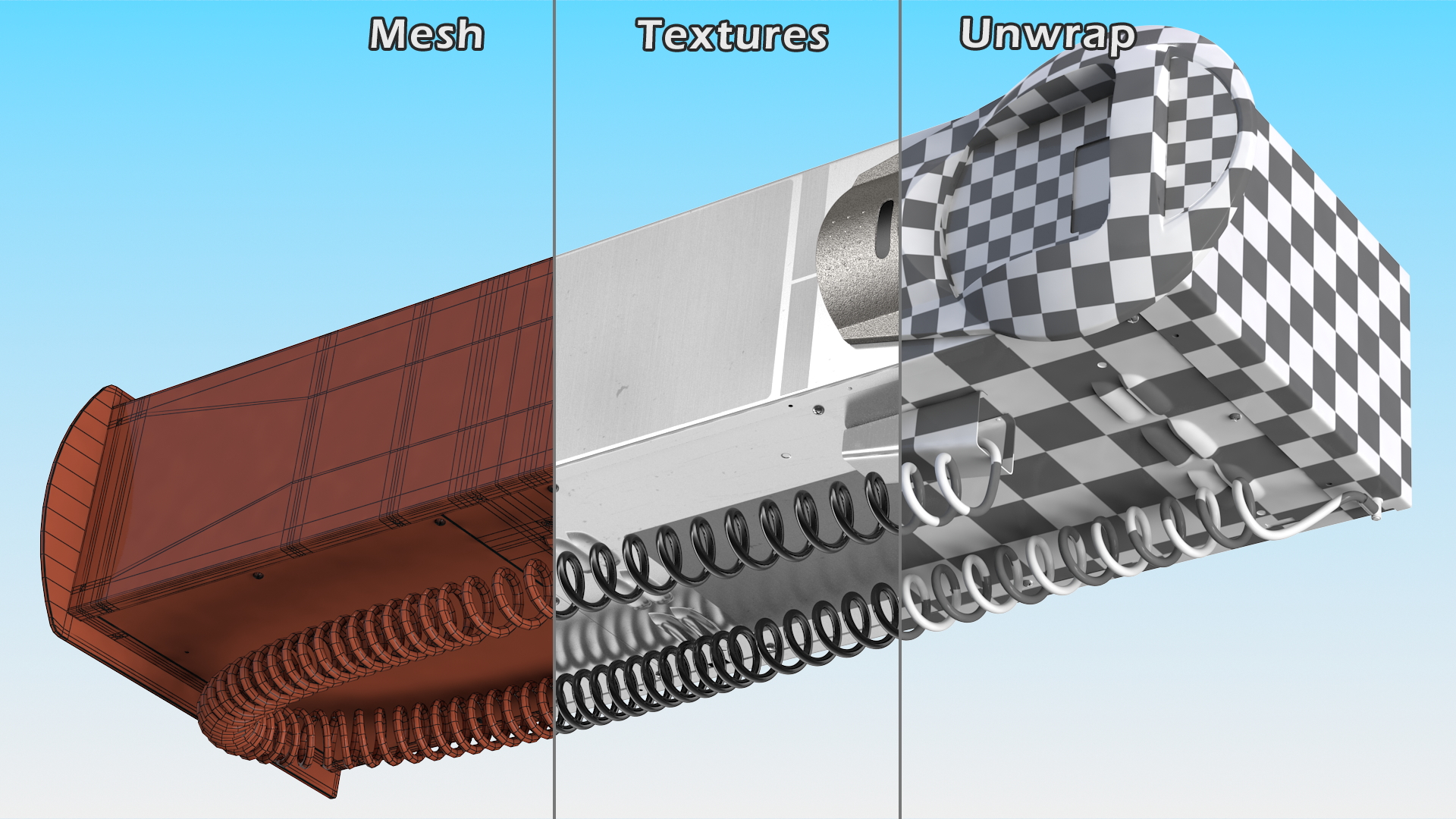 Self Service Tire Air Station 3D model