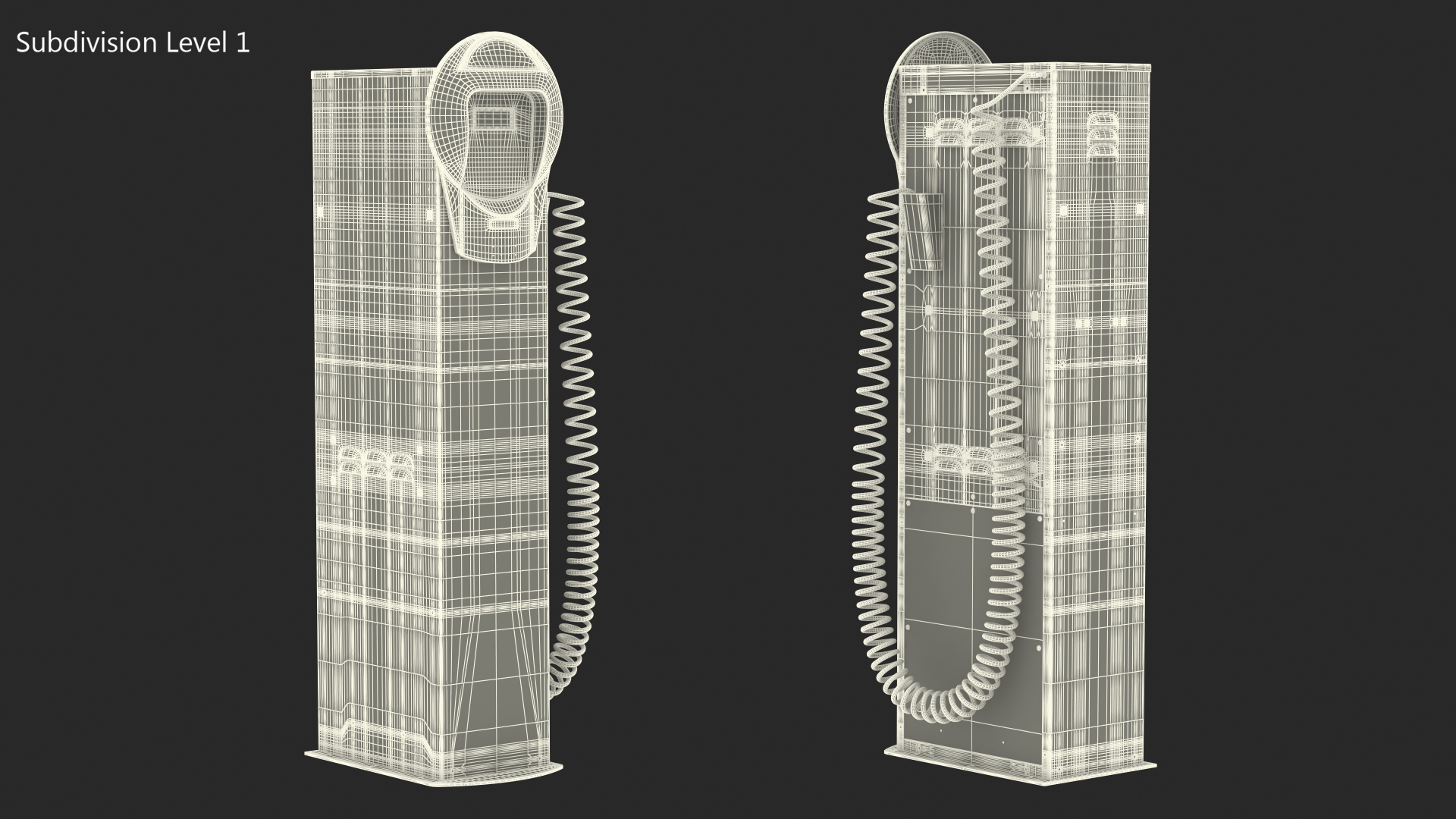 Self Service Tire Air Station 3D model