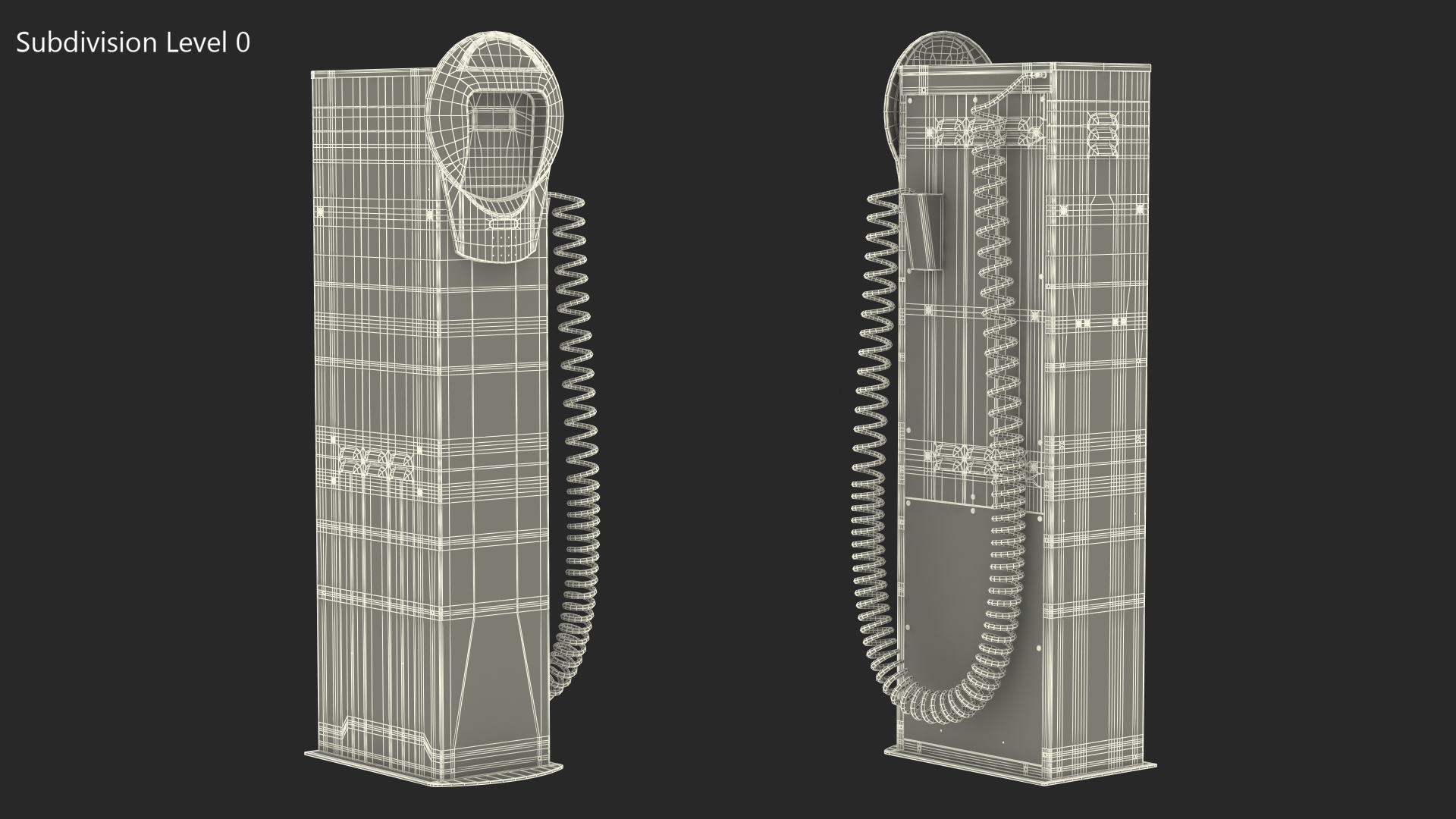 Self Service Tire Air Station 3D model