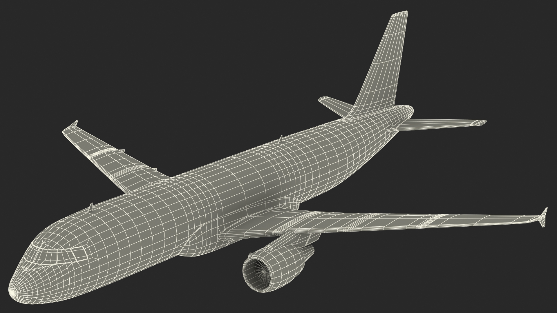 3D Airbus A320 Scale Model model