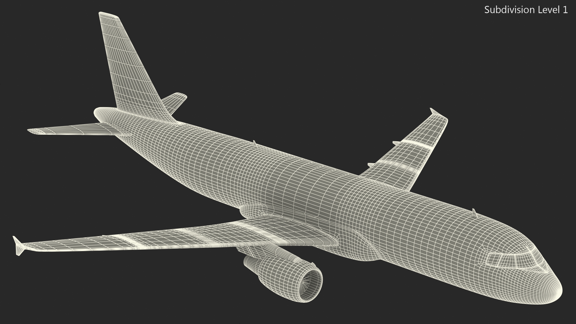 3D Airbus A320 Scale Model model
