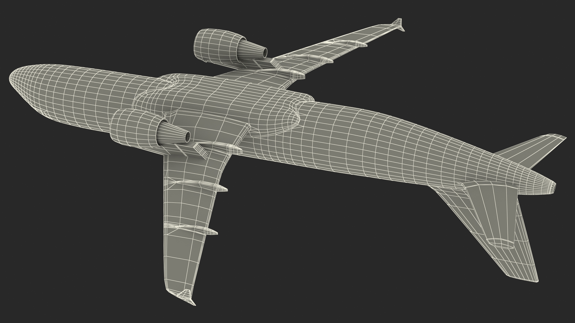 3D Airbus A320 Scale Model model