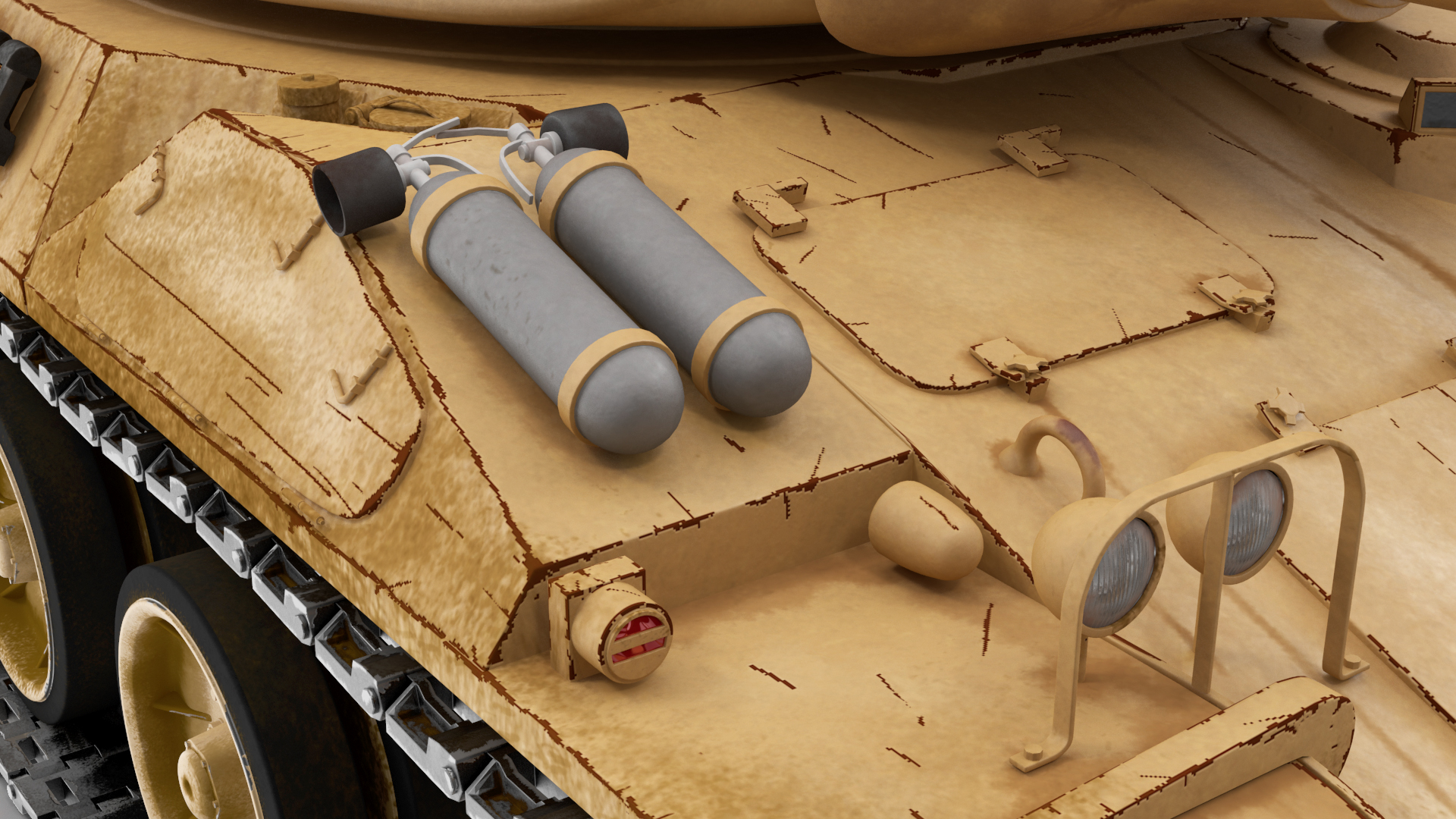 French AMX-30 Heavy Tank 3D model