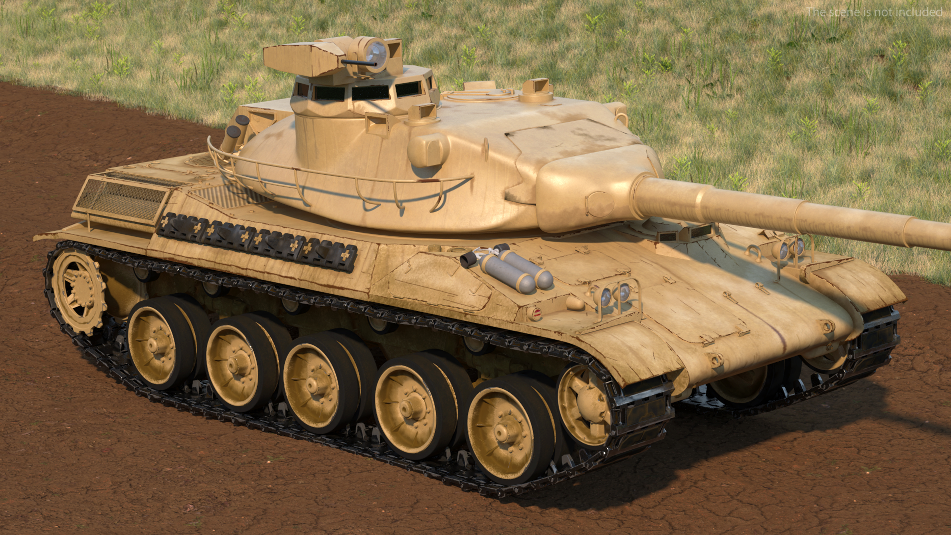 French AMX-30 Heavy Tank 3D model