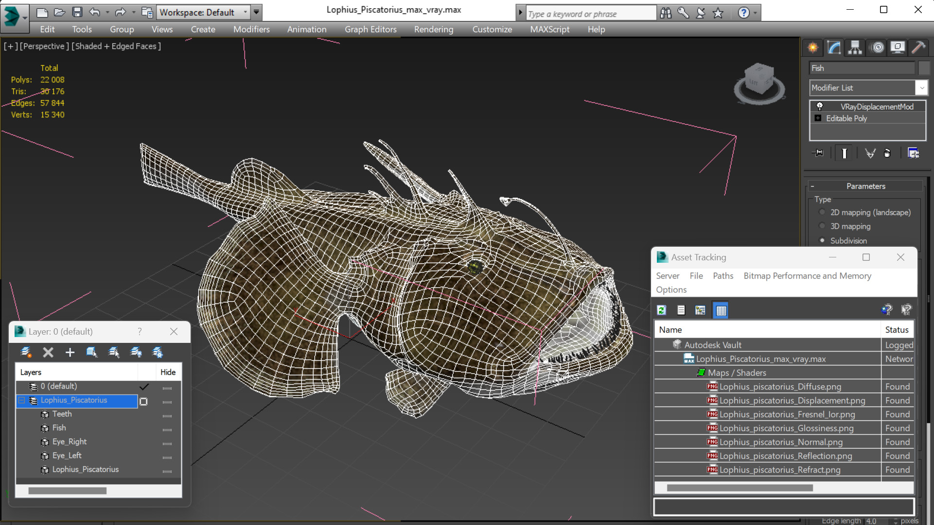 Lophius Piscatorius 3D model