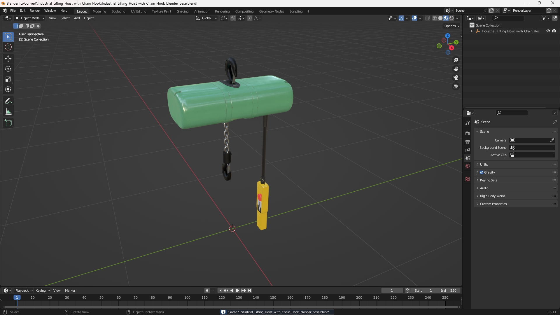 Industrial Lifting Hoist with Chain Hook - view 10