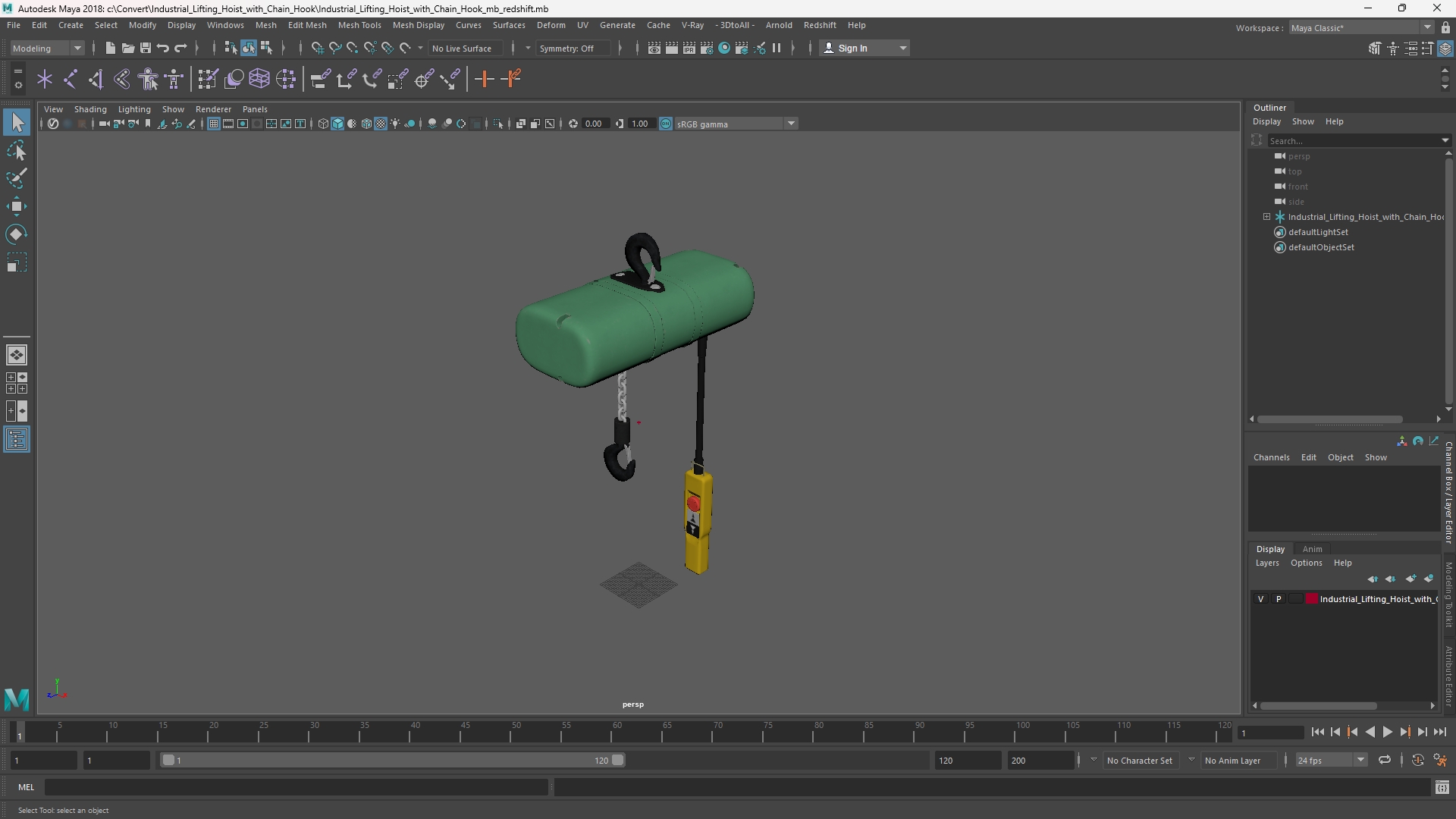 Industrial Lifting Hoist with Chain Hook - view 11