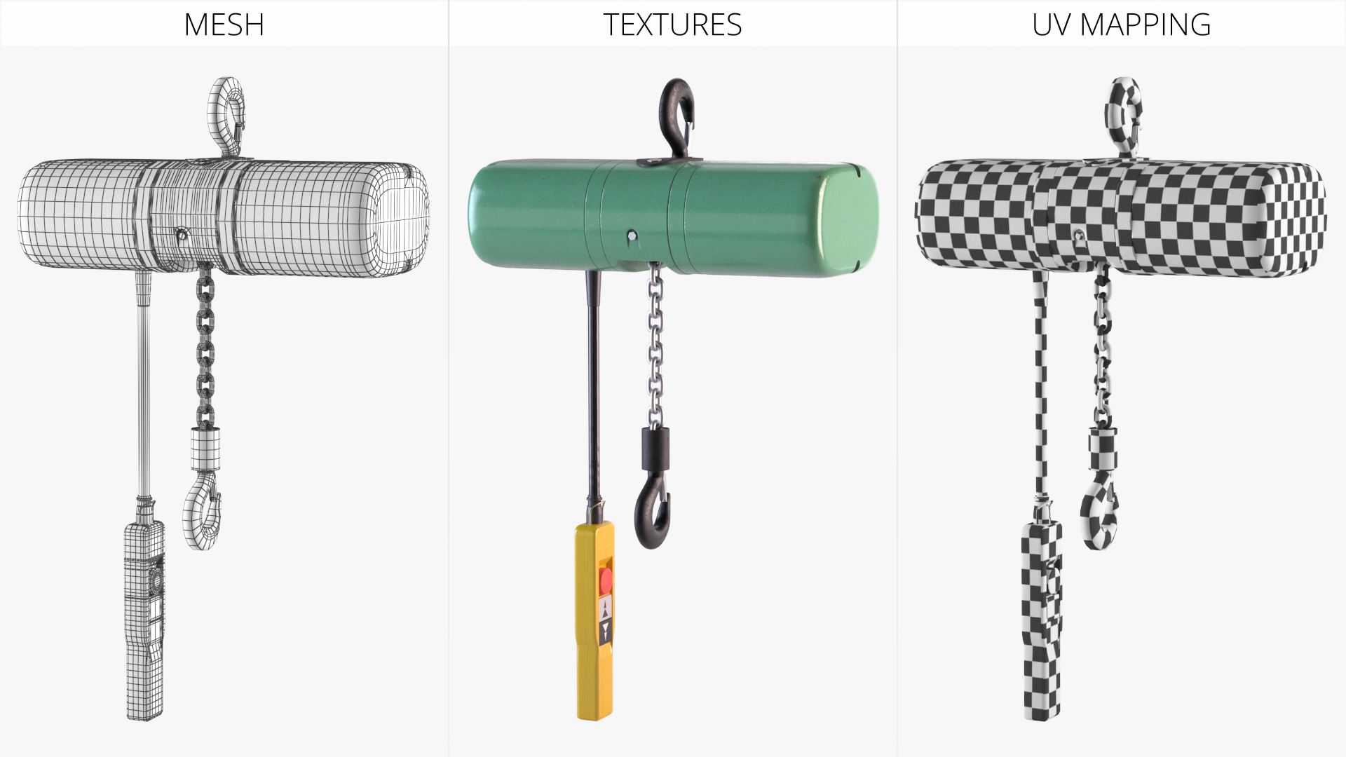 Industrial Lifting Hoist with Chain Hook - view 8