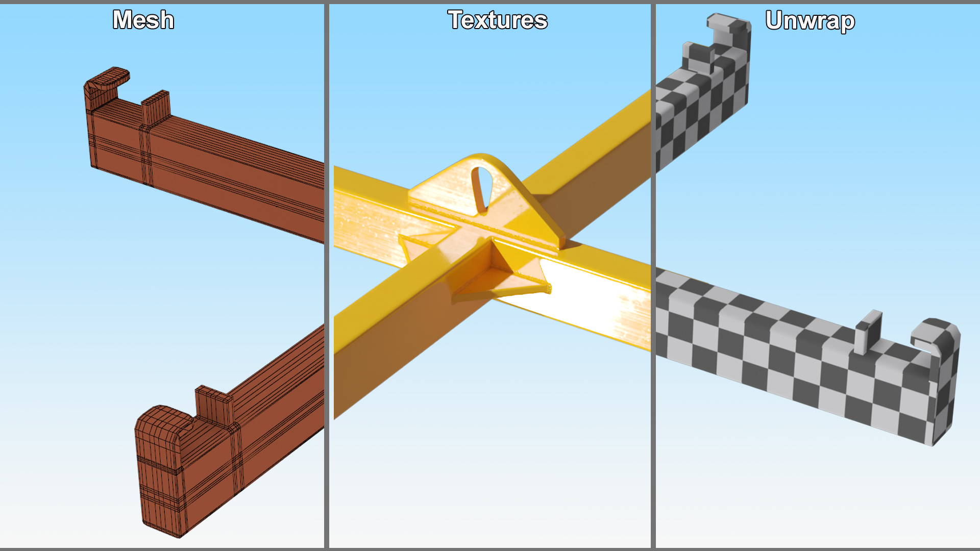 3D Cross Shaped Lifting Frame