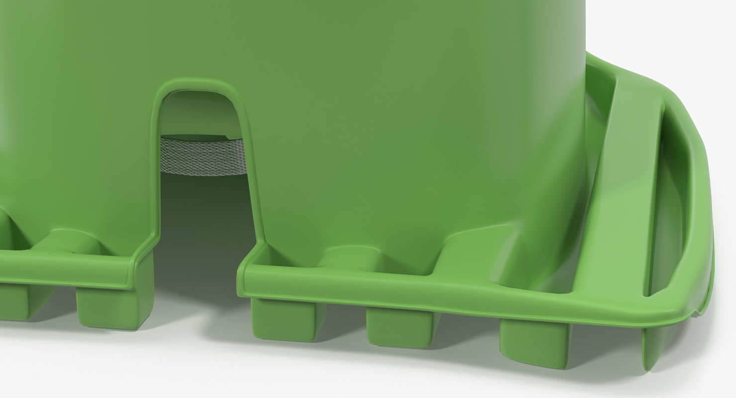 3D model Baby Sled Green
