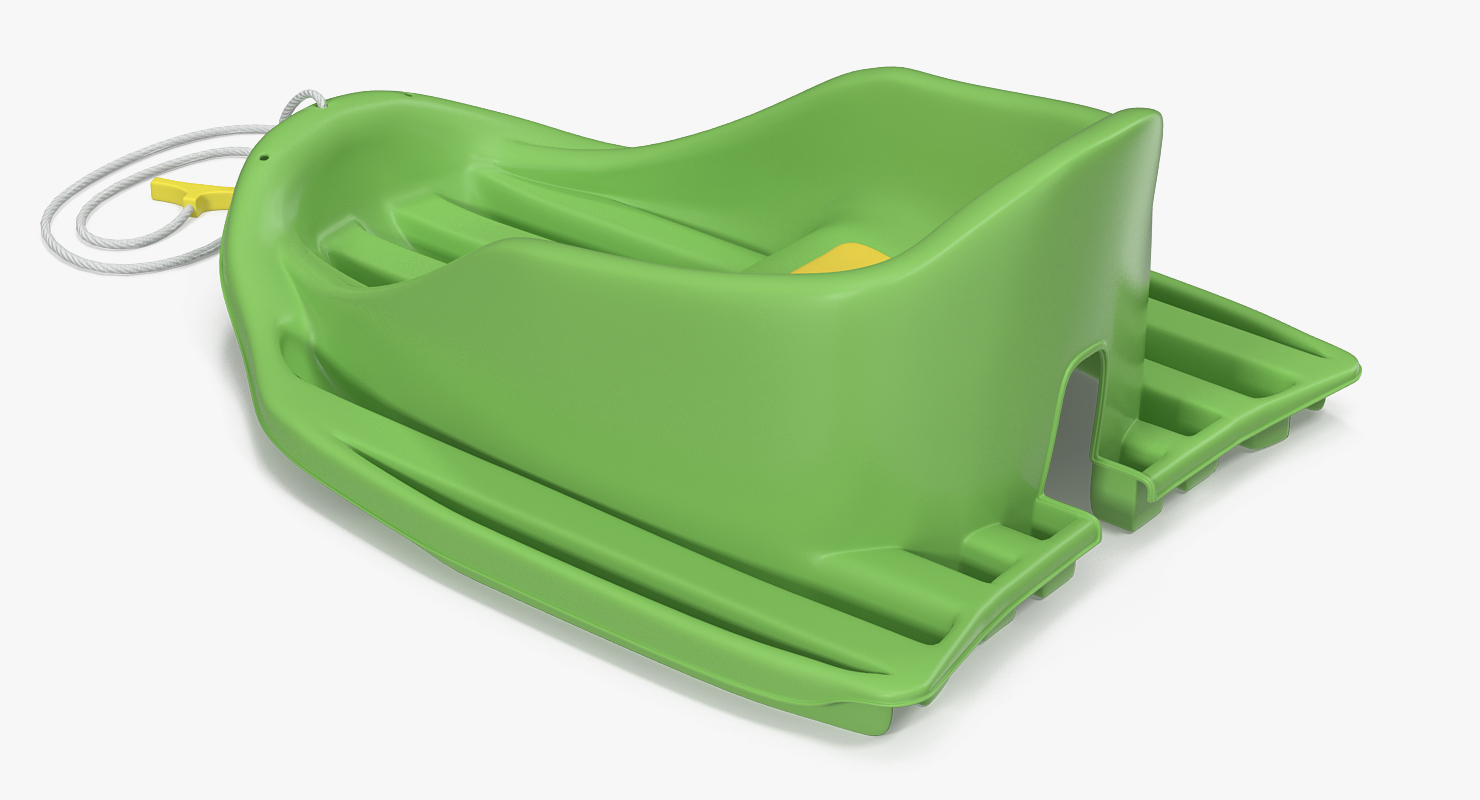 3D model Baby Sled Green
