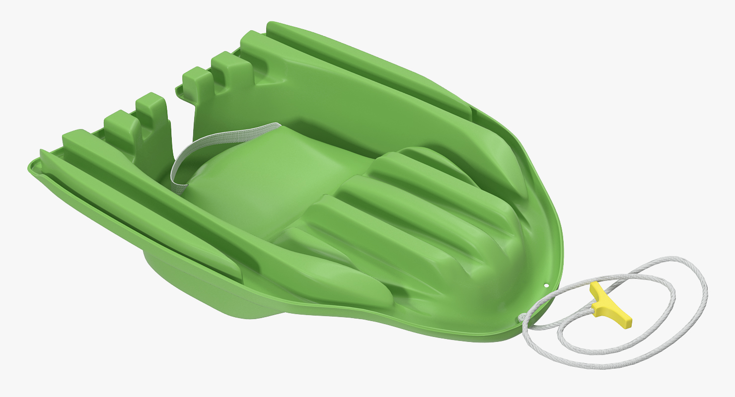 3D model Baby Sled Green