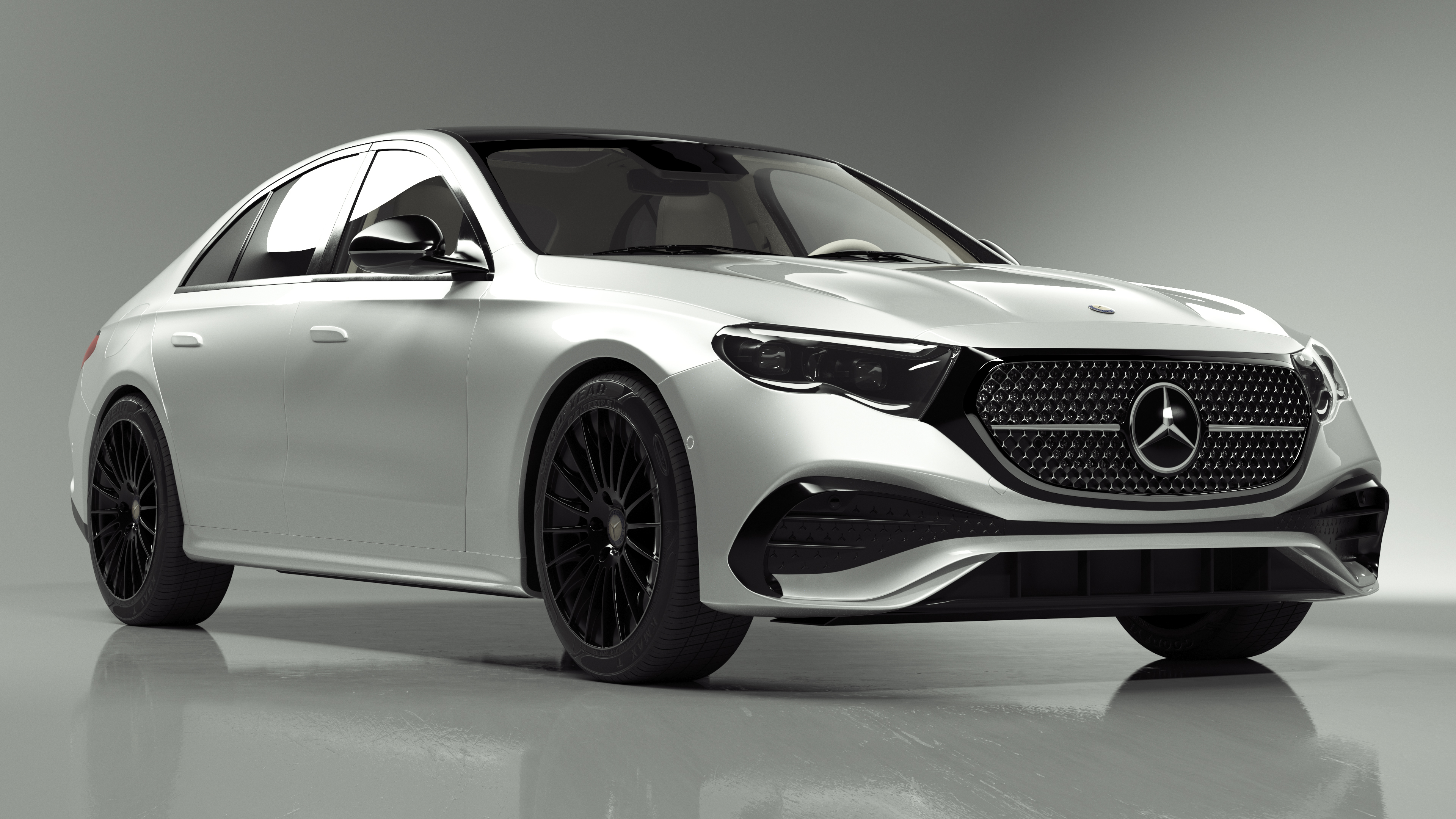 2023 Mercedes E-Class White 3D