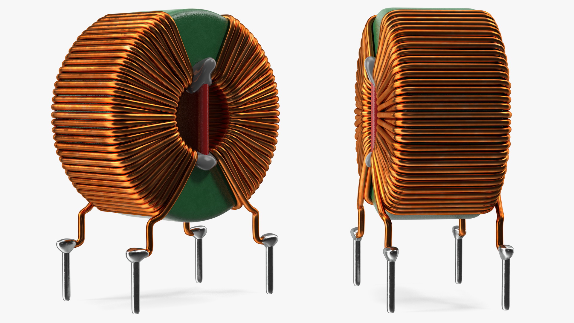 3D model Toroidal Choke Coil Filter Inductor