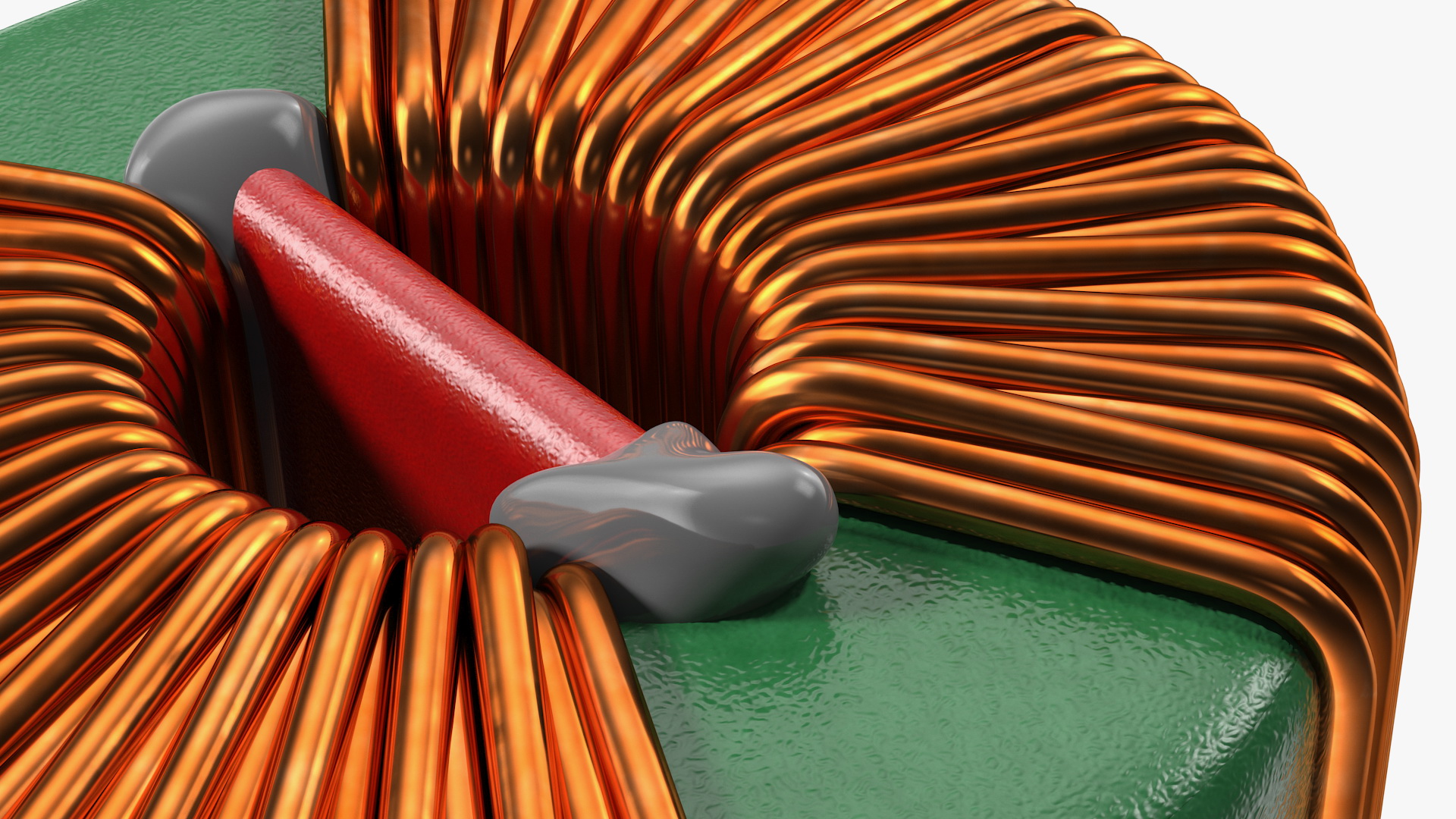 3D model Toroidal Choke Coil Filter Inductor