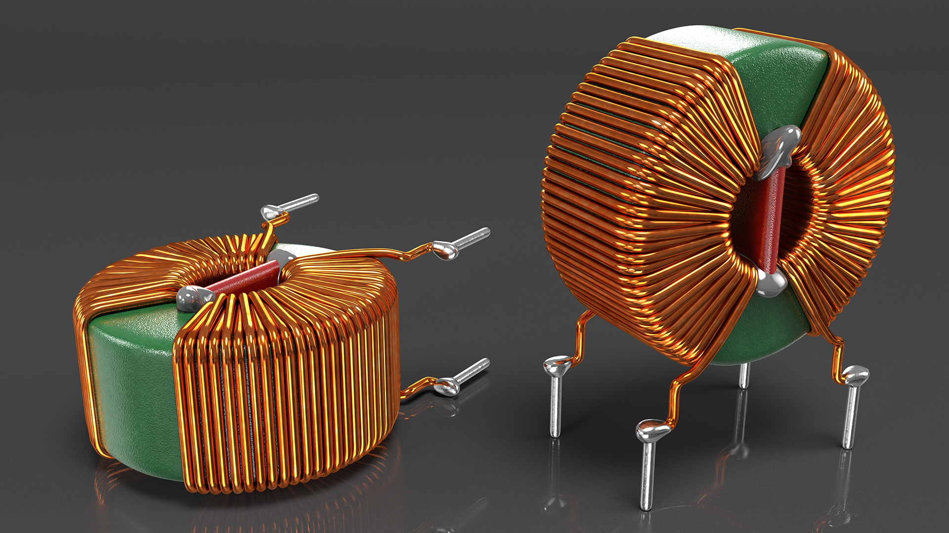 3D model Toroidal Choke Coil Filter Inductor
