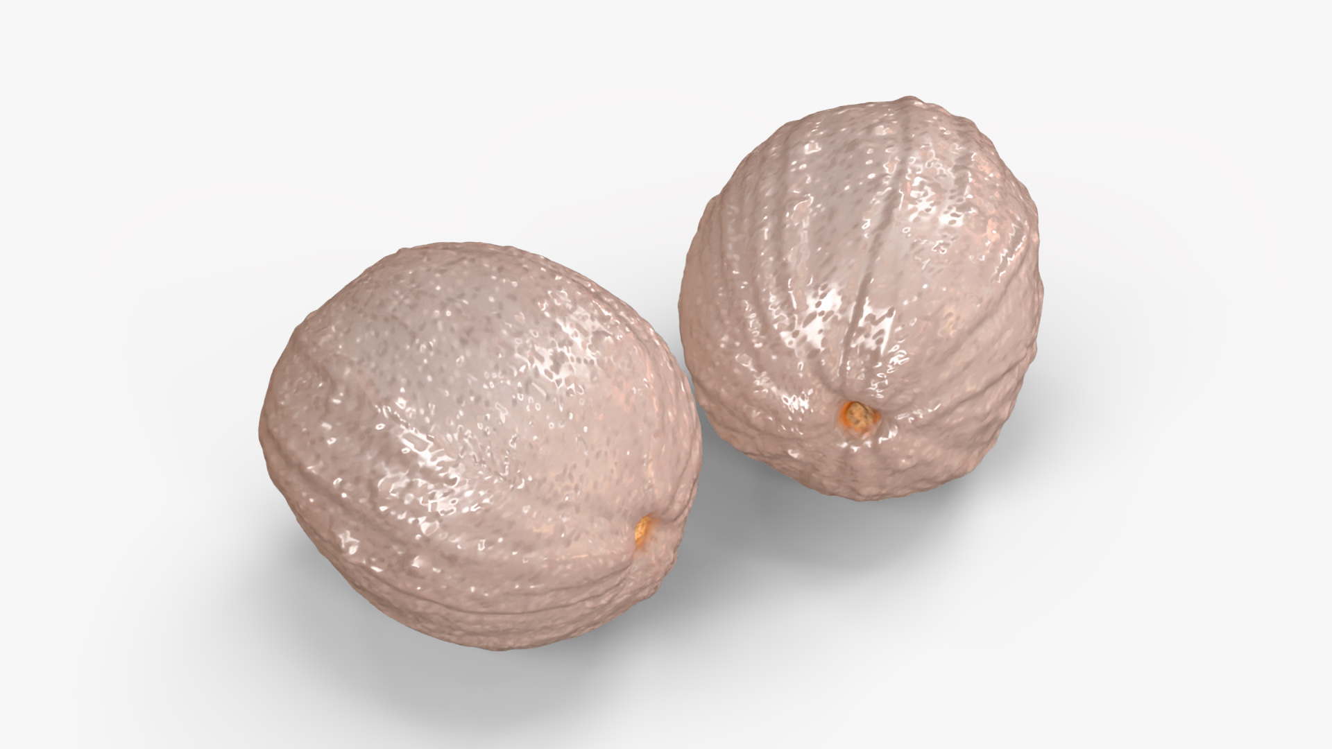 Peeled Lychee Fruit 3D model