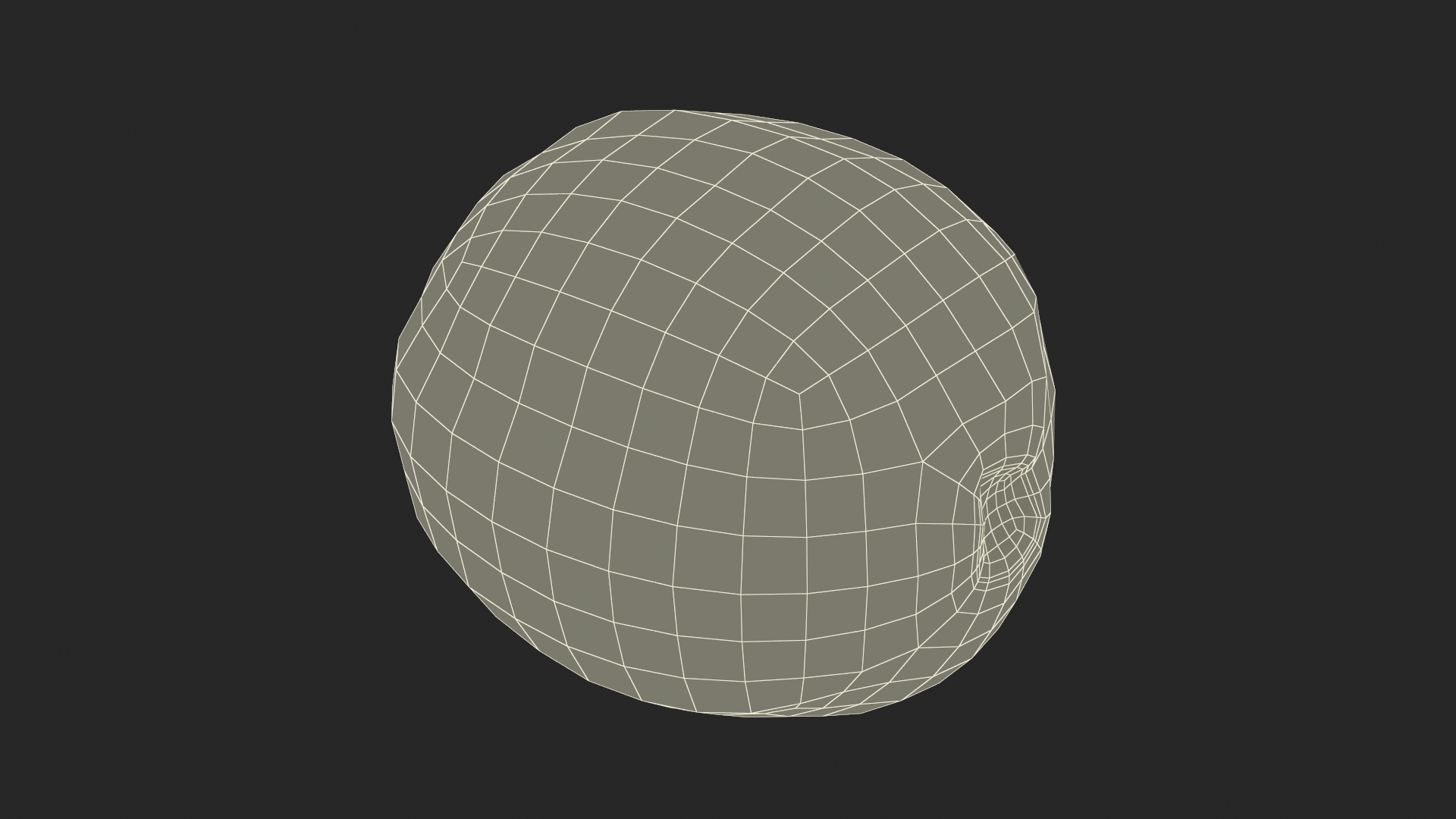 Peeled Lychee Fruit 3D model