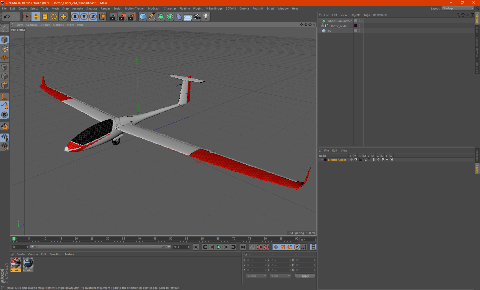 3D model Electric Glider