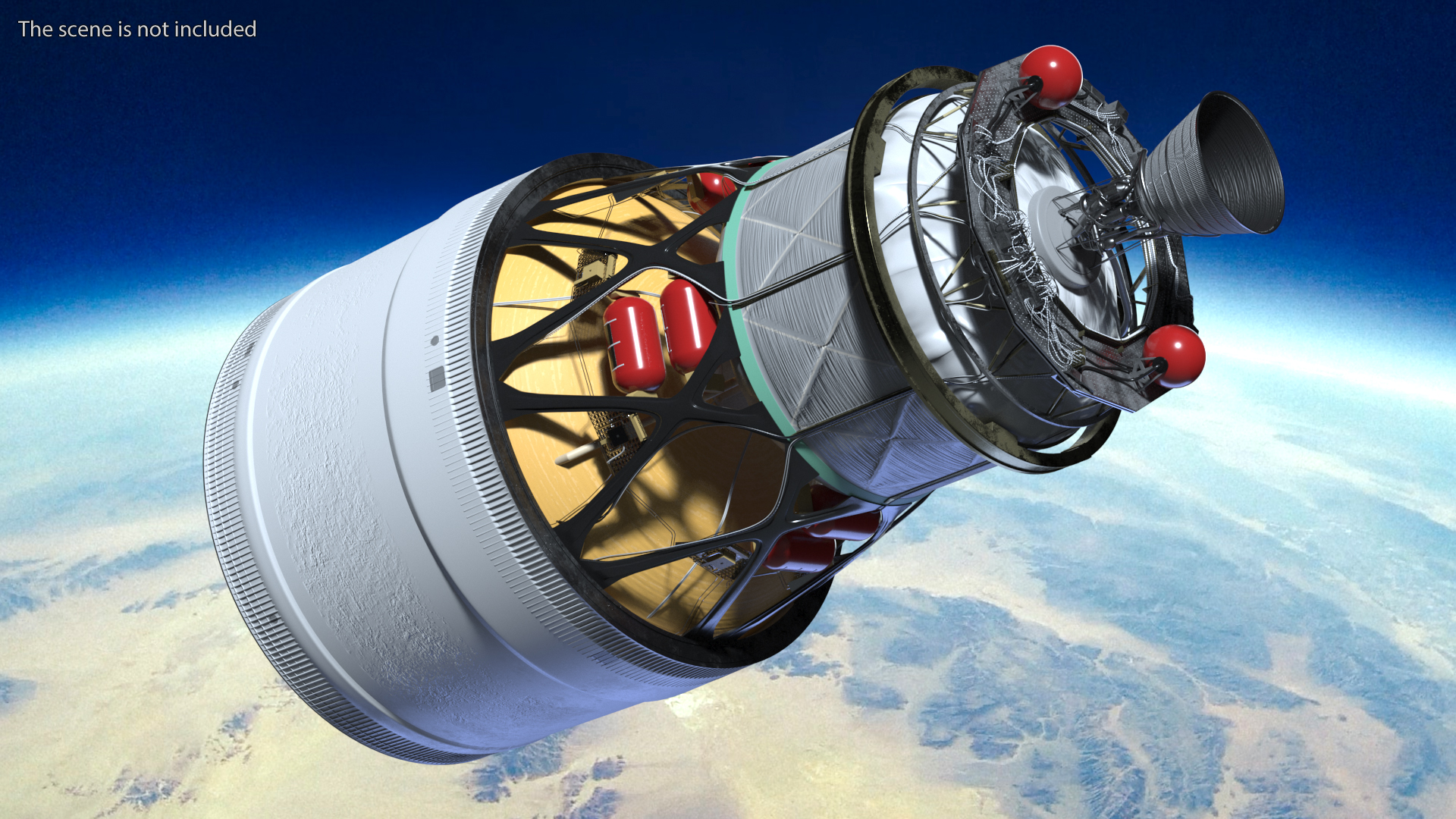 Interim Cryogenic Propulsion Stage 3D model
